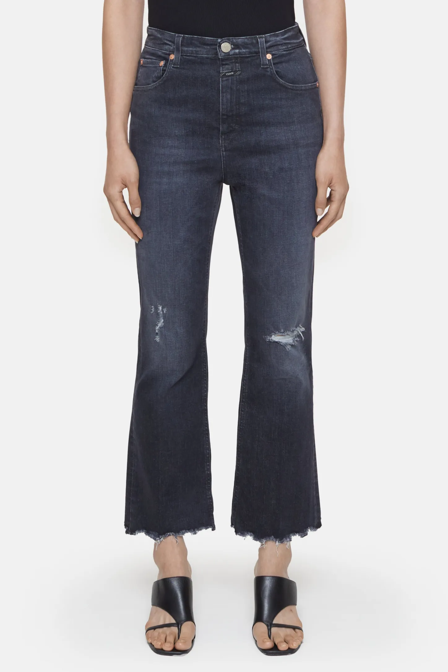 CLOSED Mager>Skinny Jeans - Stijlnaam Hi-Sun Donker Grijs