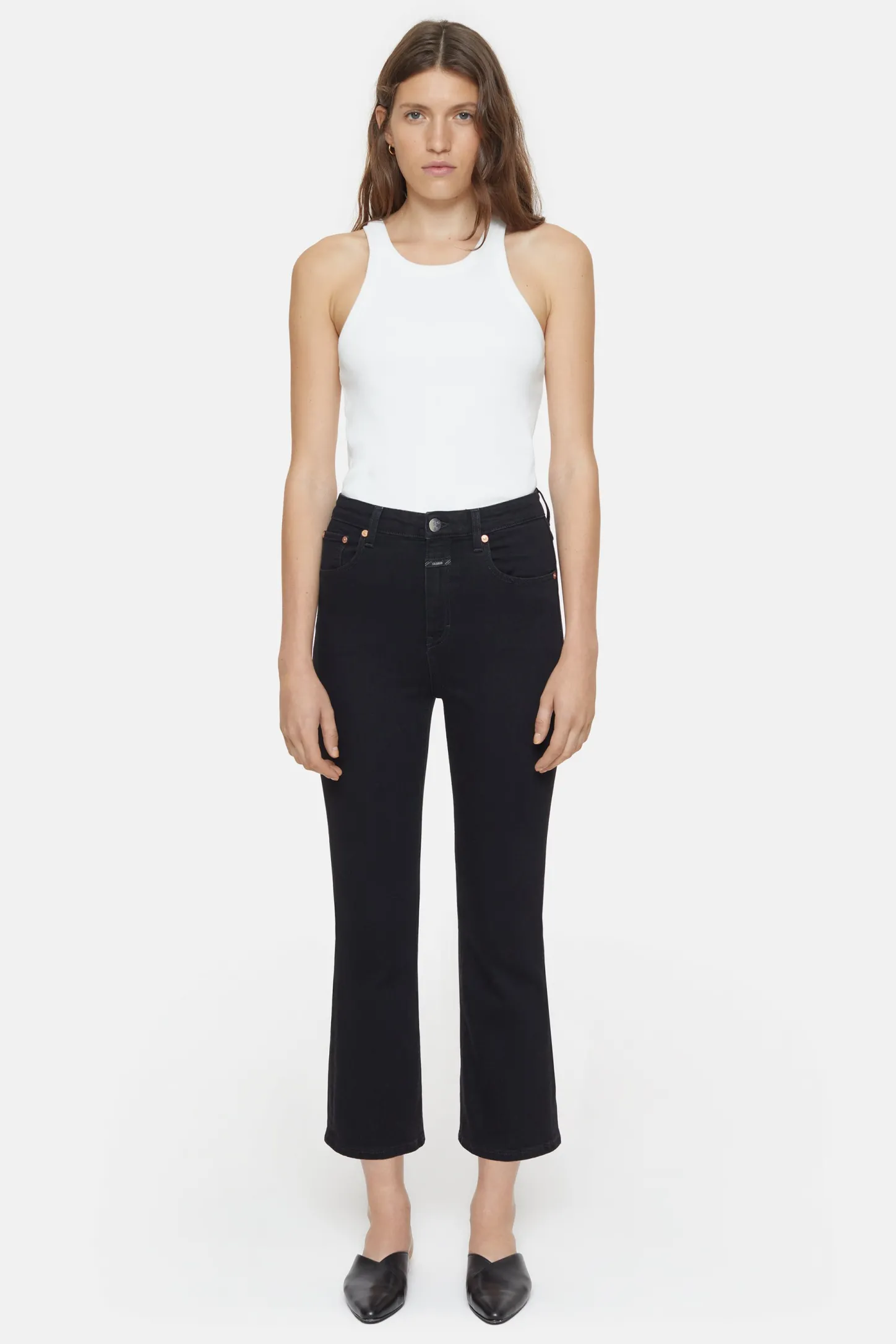 CLOSED Mager>Skinny Jeans - Stijlnaam Hi-Sun Donker Grijs