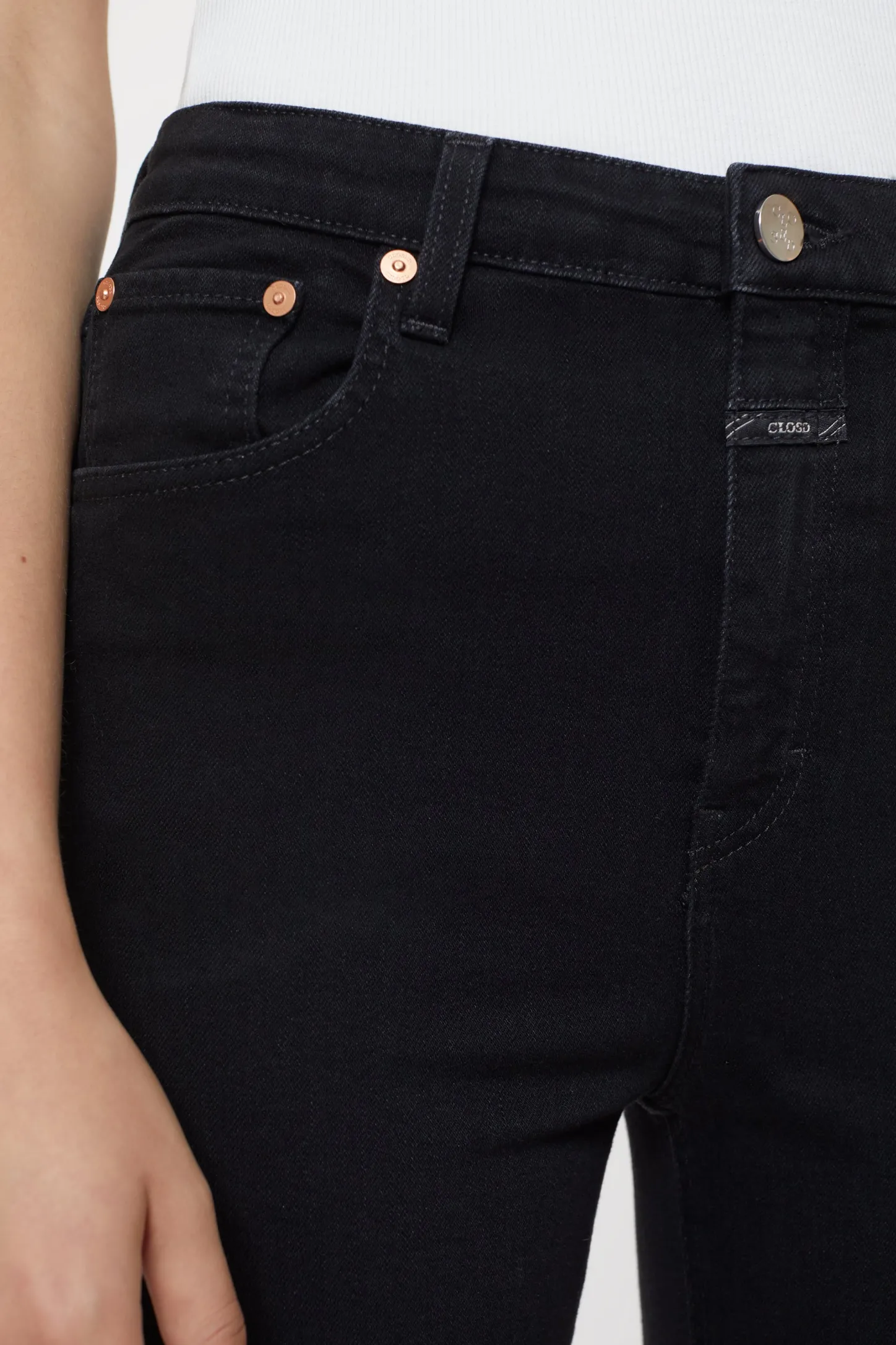 CLOSED Mager>Skinny Jeans - Stijlnaam Hi-Sun Donker Grijs