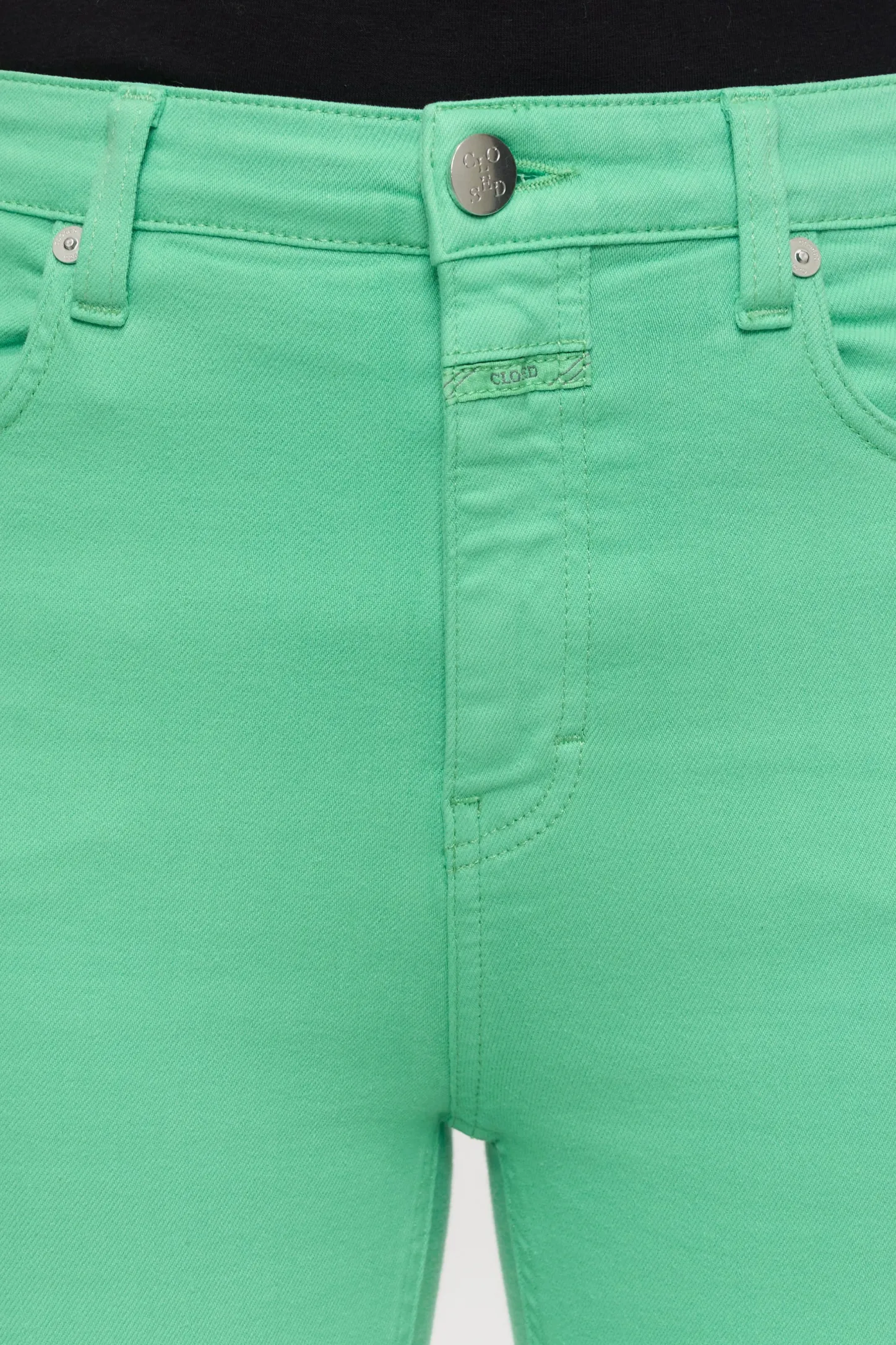 CLOSED Mager>Skinny Jeans - Stijlnaam Hi-Sun Groene Schop