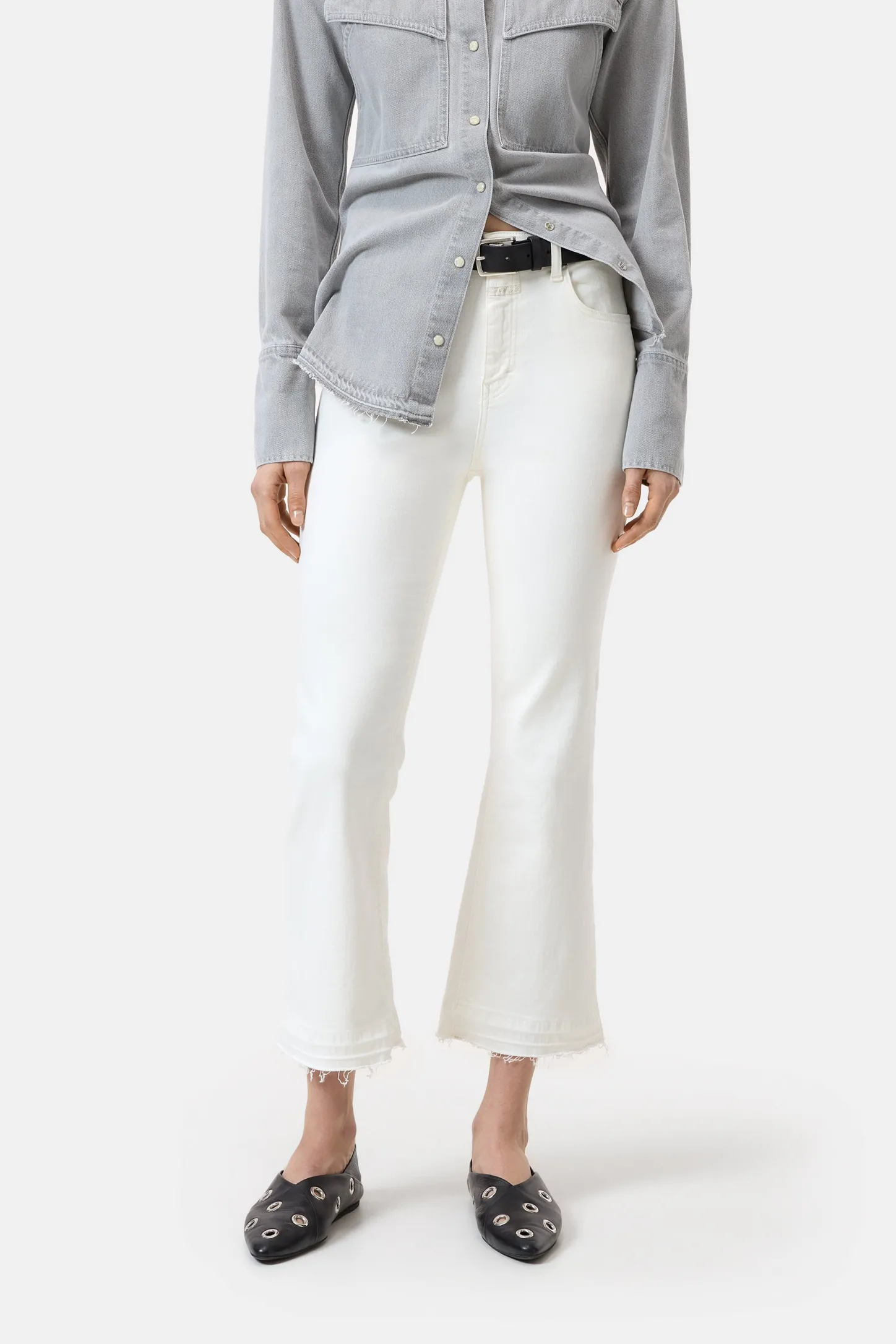 CLOSED Mager>Skinny Jeans - Stijlnaam Hi-Sun Ivoor