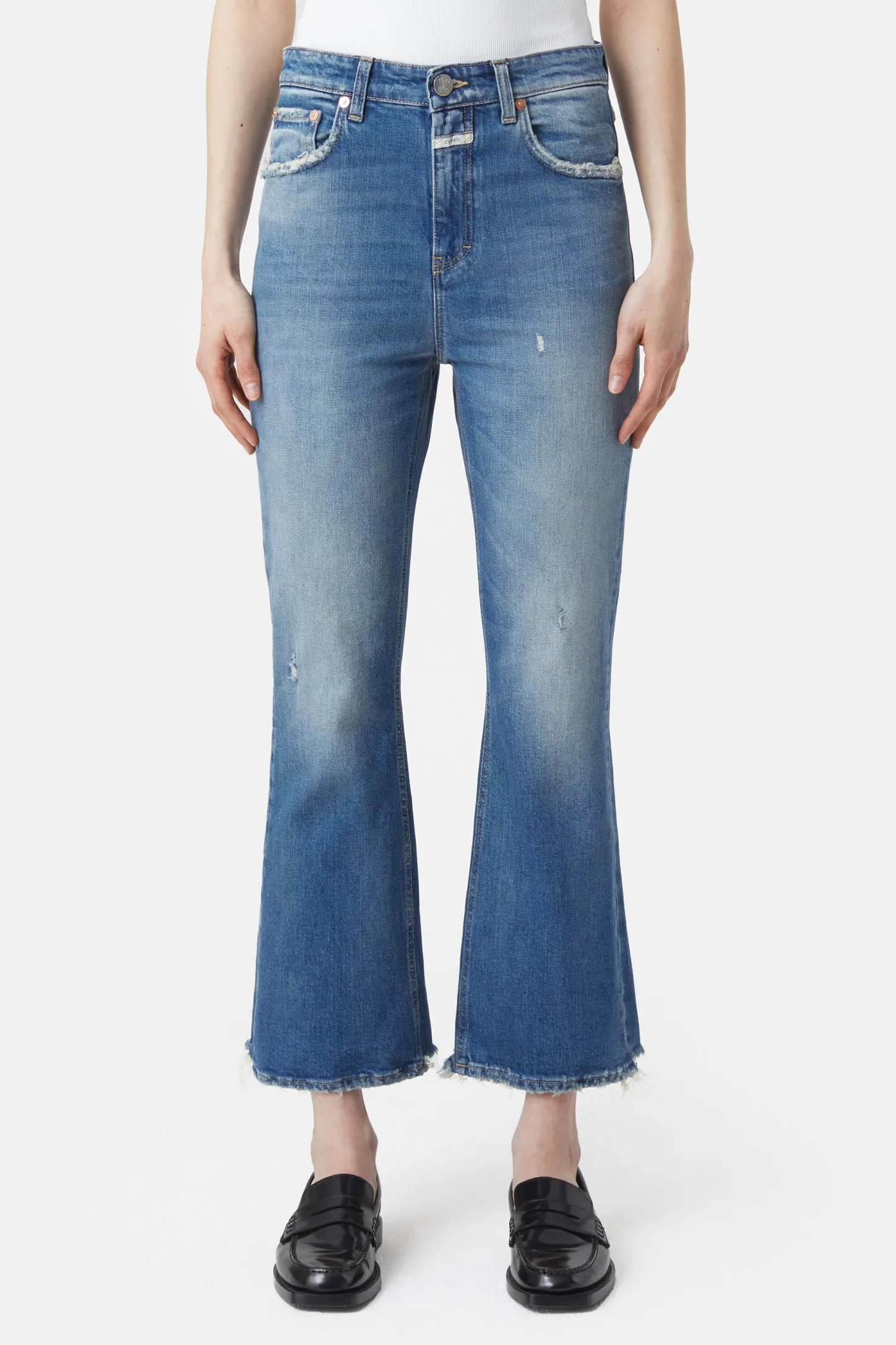 CLOSED Mager>Skinny Jeans - Stijlnaam Hi-Sun Midden Blauw