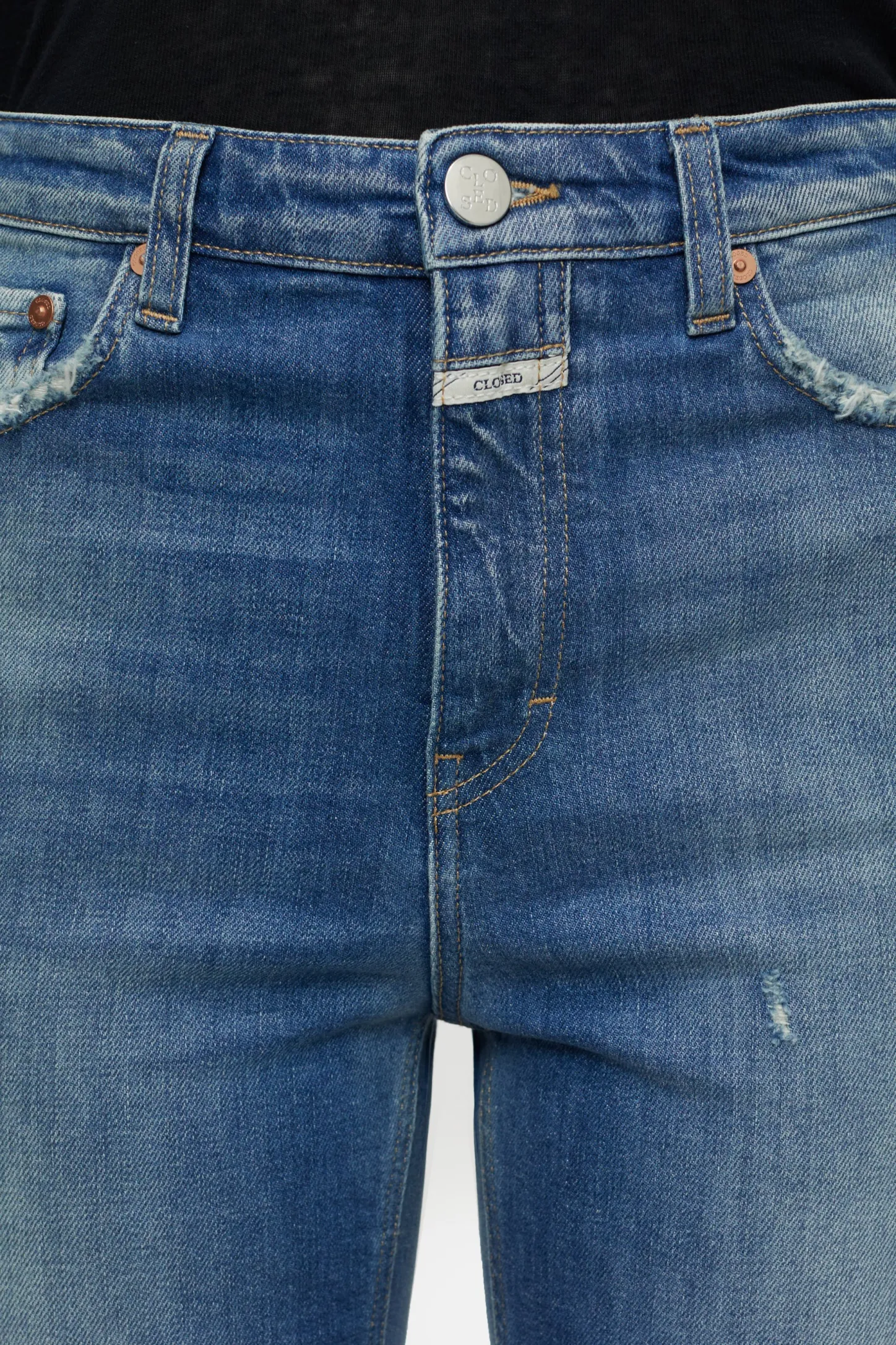 CLOSED Mager>Skinny Jeans - Stijlnaam Hi-Sun Midden Blauw