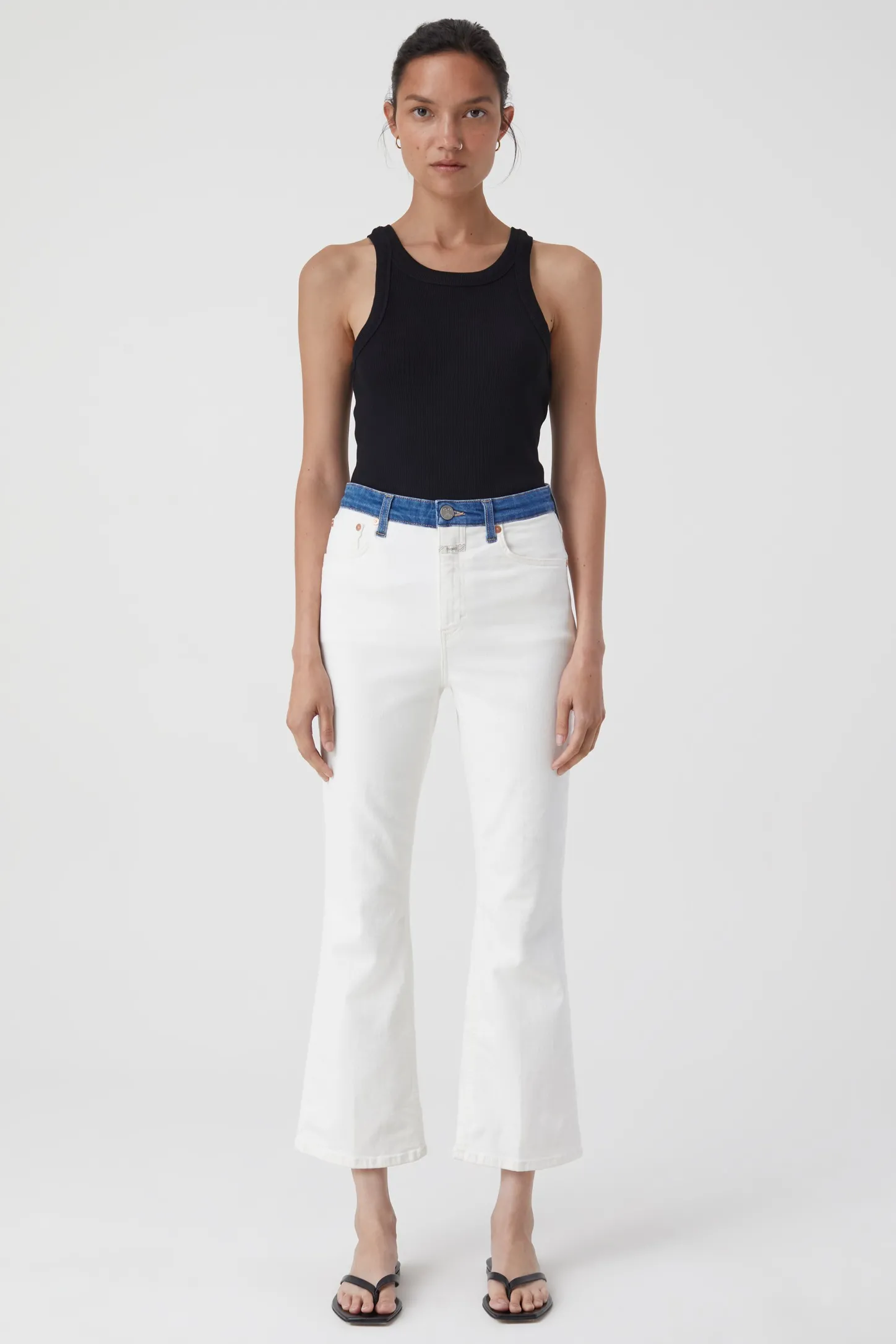 CLOSED Mager>Skinny Jeans - Stijlnaam Hi-Sun Creme