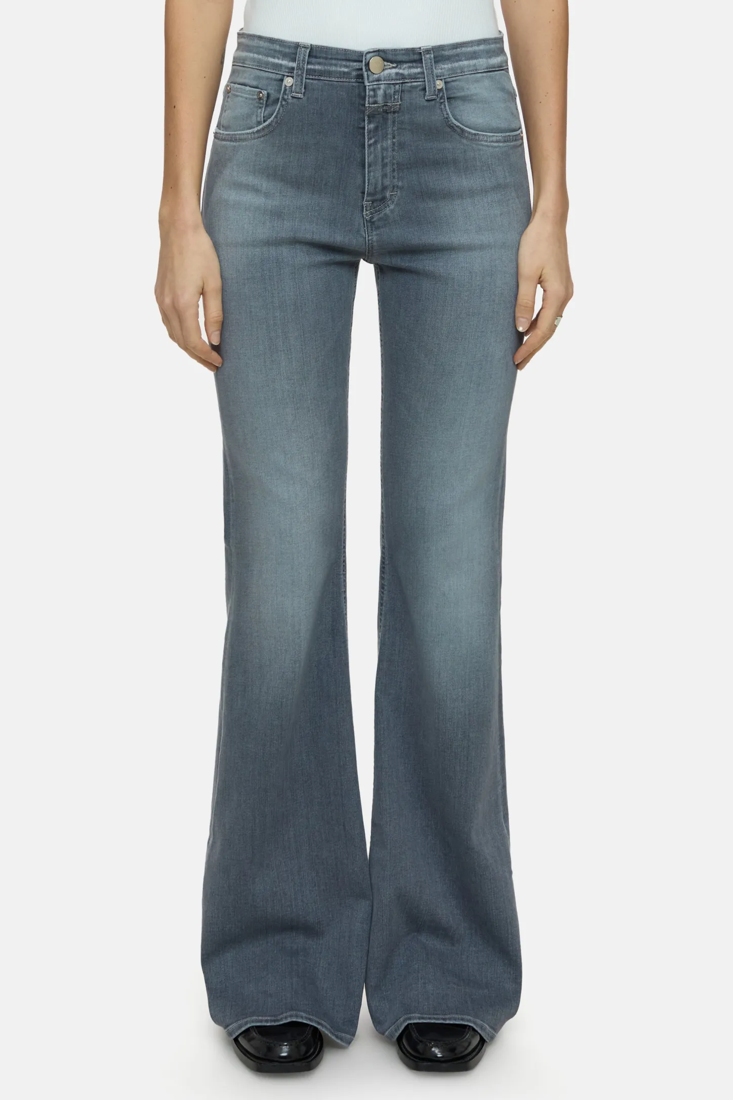 CLOSED Lange Denim>Skinny Jeans - Stijlnaam Rawlin Midden Grijs