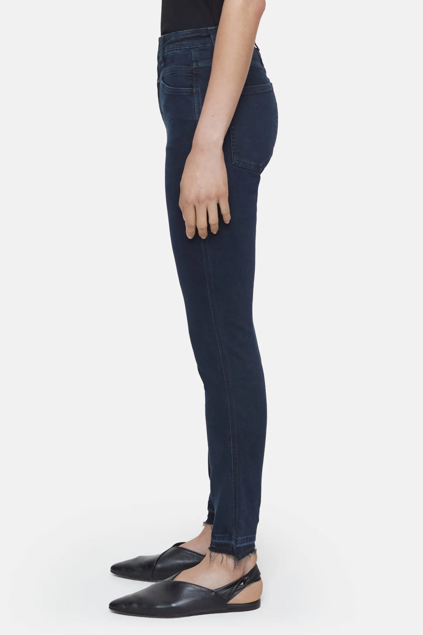 CLOSED X-Pocket-Familie>Skinny Jeans - Stijlnaam Skinny Pusher Blauw Zwart