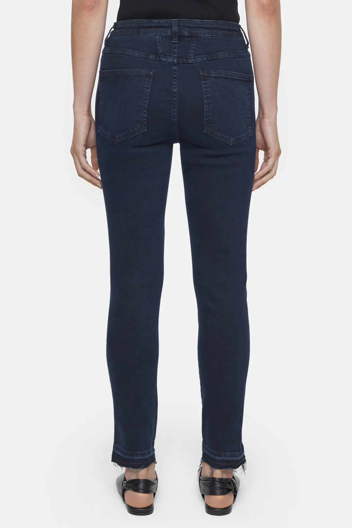 CLOSED X-Pocket-Familie>Skinny Jeans - Stijlnaam Skinny Pusher Blauw Zwart