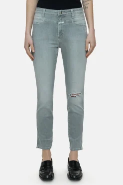 CLOSED Mager>Skinny Jeans - Stijlnaam Skinny Pusher Lichtgrijs