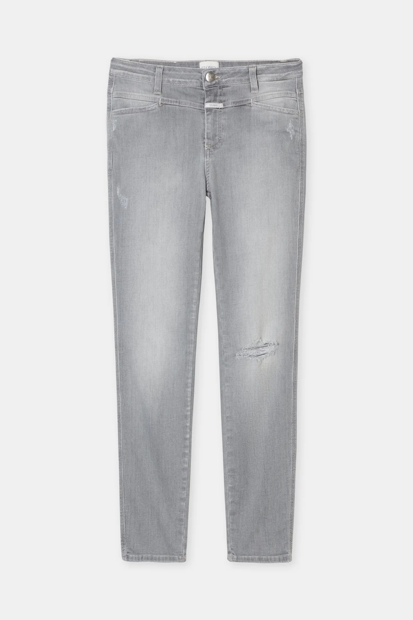 CLOSED Mager>Skinny Jeans - Stijlnaam Skinny Pusher Lichtgrijs