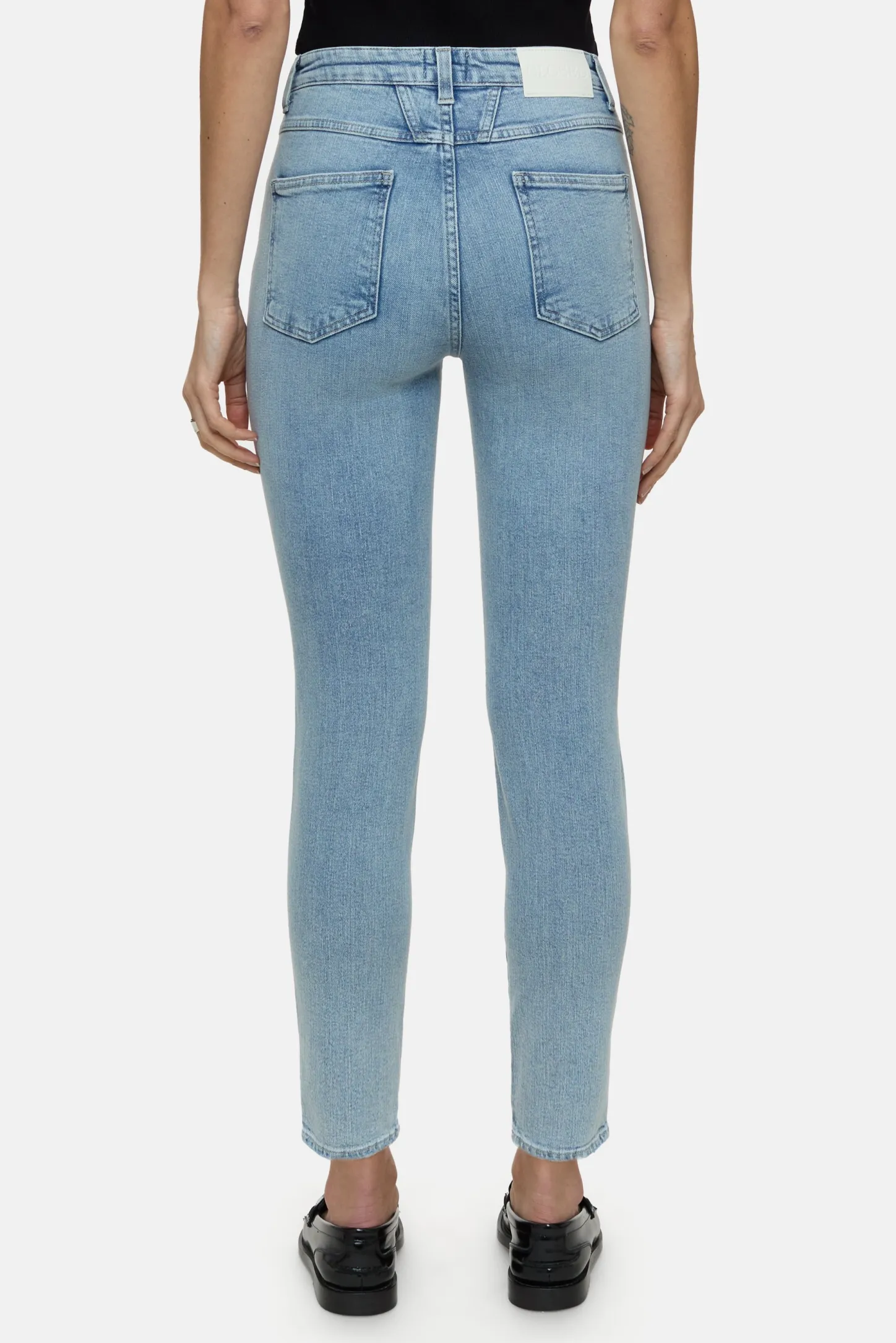 CLOSED Mager>Skinny Jeans - Stijlnaam Skinny Pusher Midden Blauw