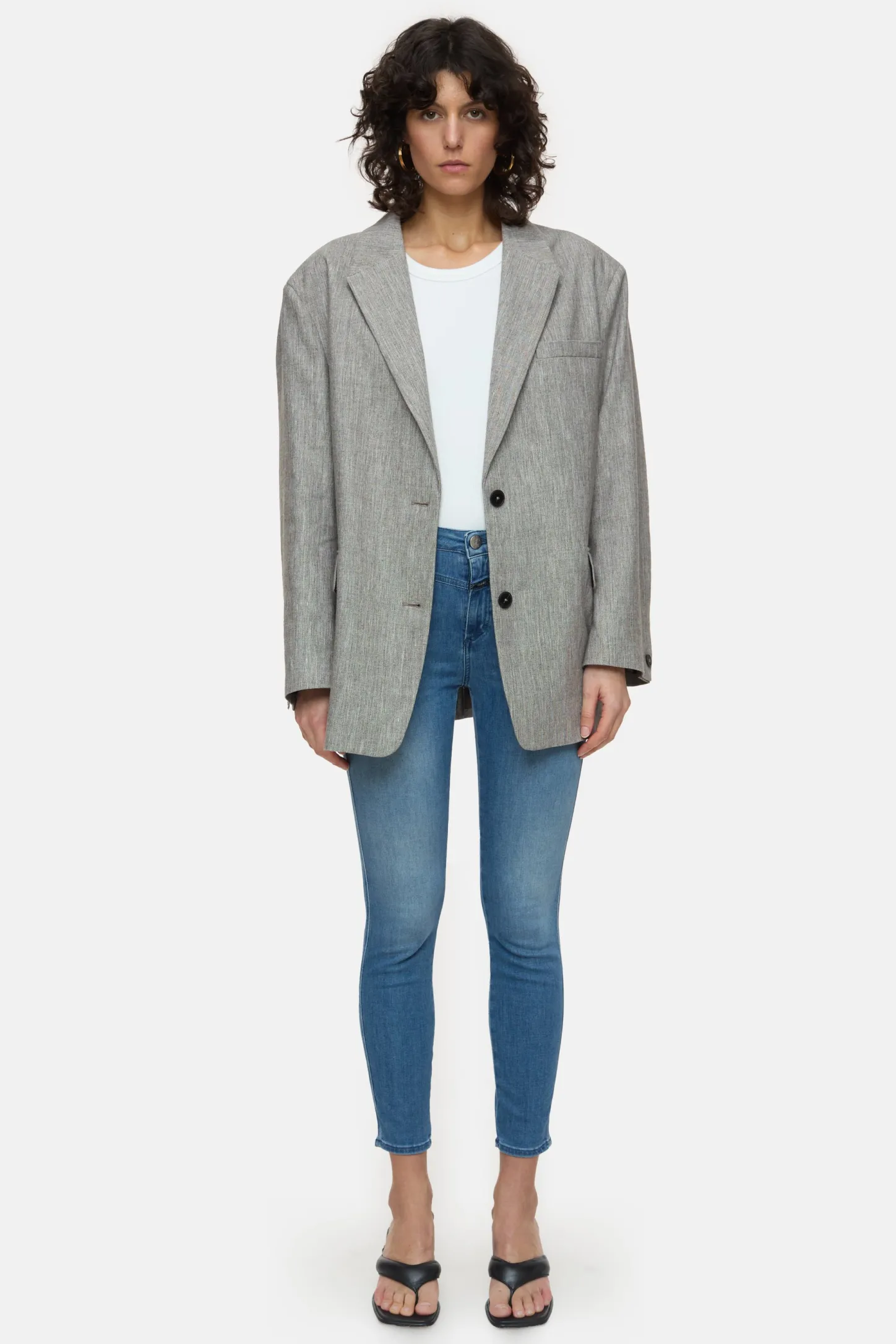 CLOSED Jeans>Skinny Jeans - Stijlnaam Skinny Pusher Midden Blauw