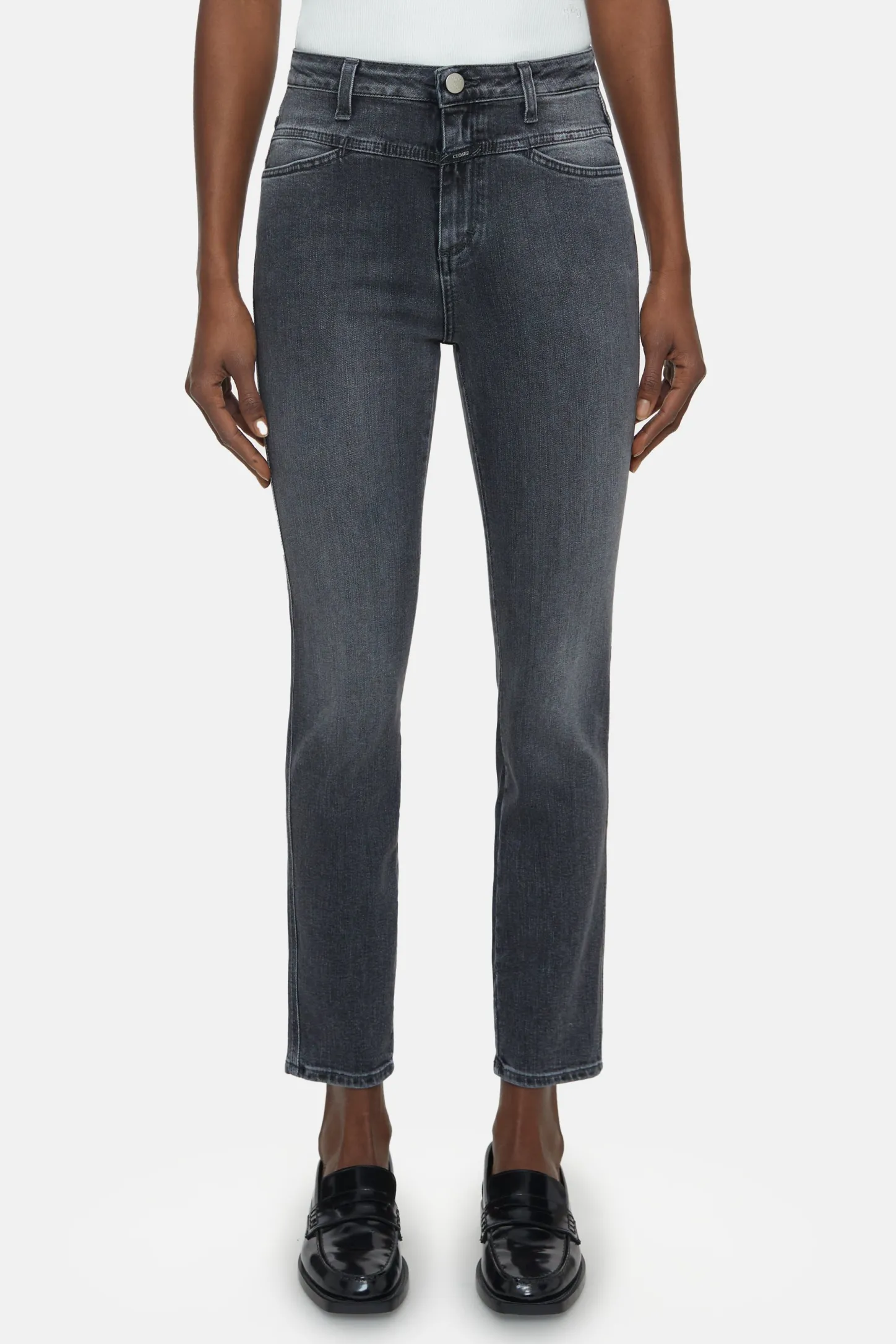 CLOSED Mager>Skinny Jeans - Stijlnaam Skinny Pusher Midden Grijs