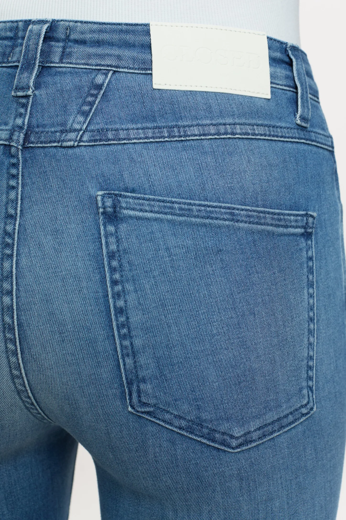 CLOSED Eco-Denim>Skinny Jeans - Stijlnaam Skinny Pusher Midden Blauw