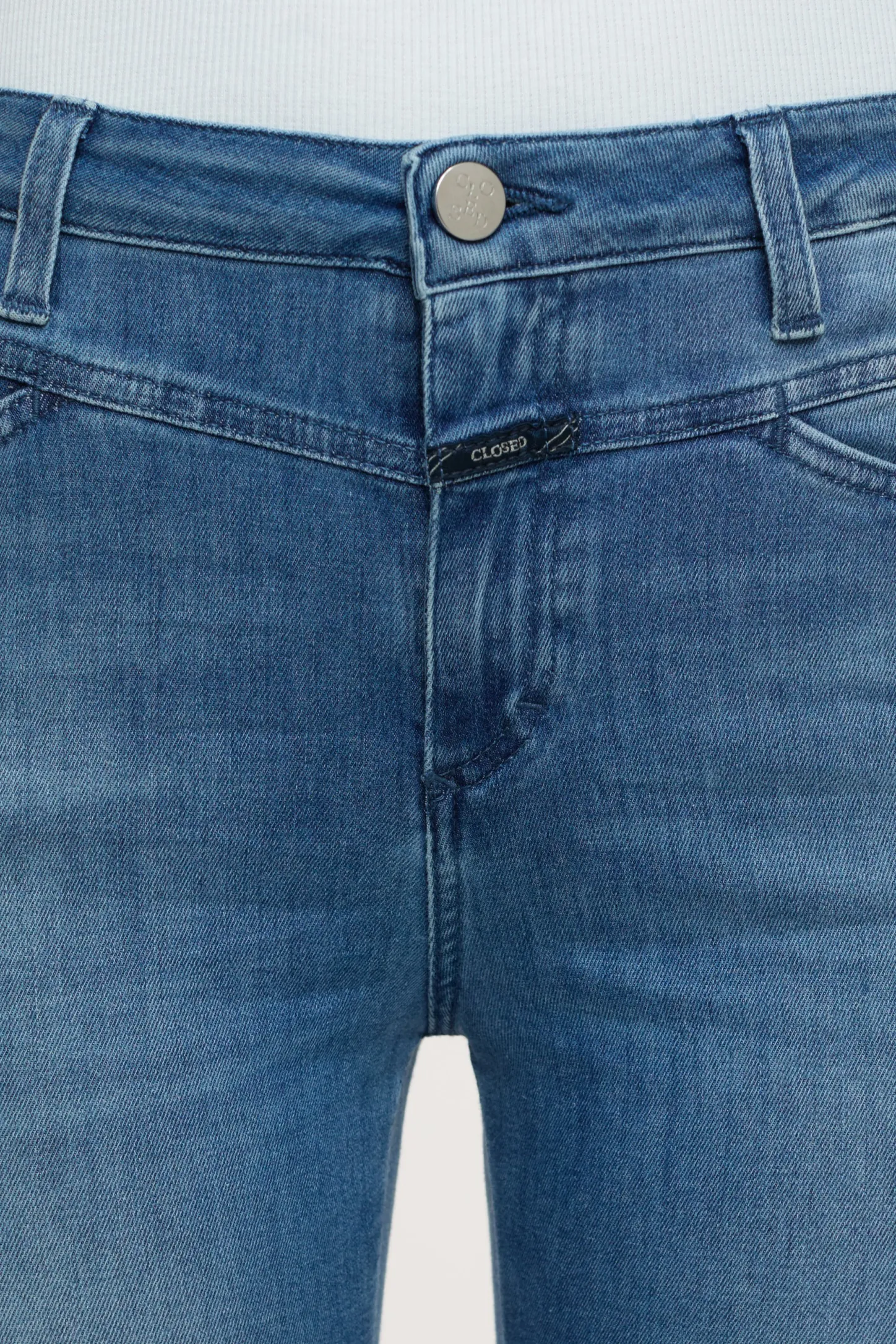 CLOSED Eco-Denim>Skinny Jeans - Stijlnaam Skinny Pusher Midden Blauw