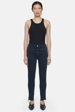 CLOSED Mager>Skinny Jeans - Stijlnaam Skinny Pusher Blauw Zwart