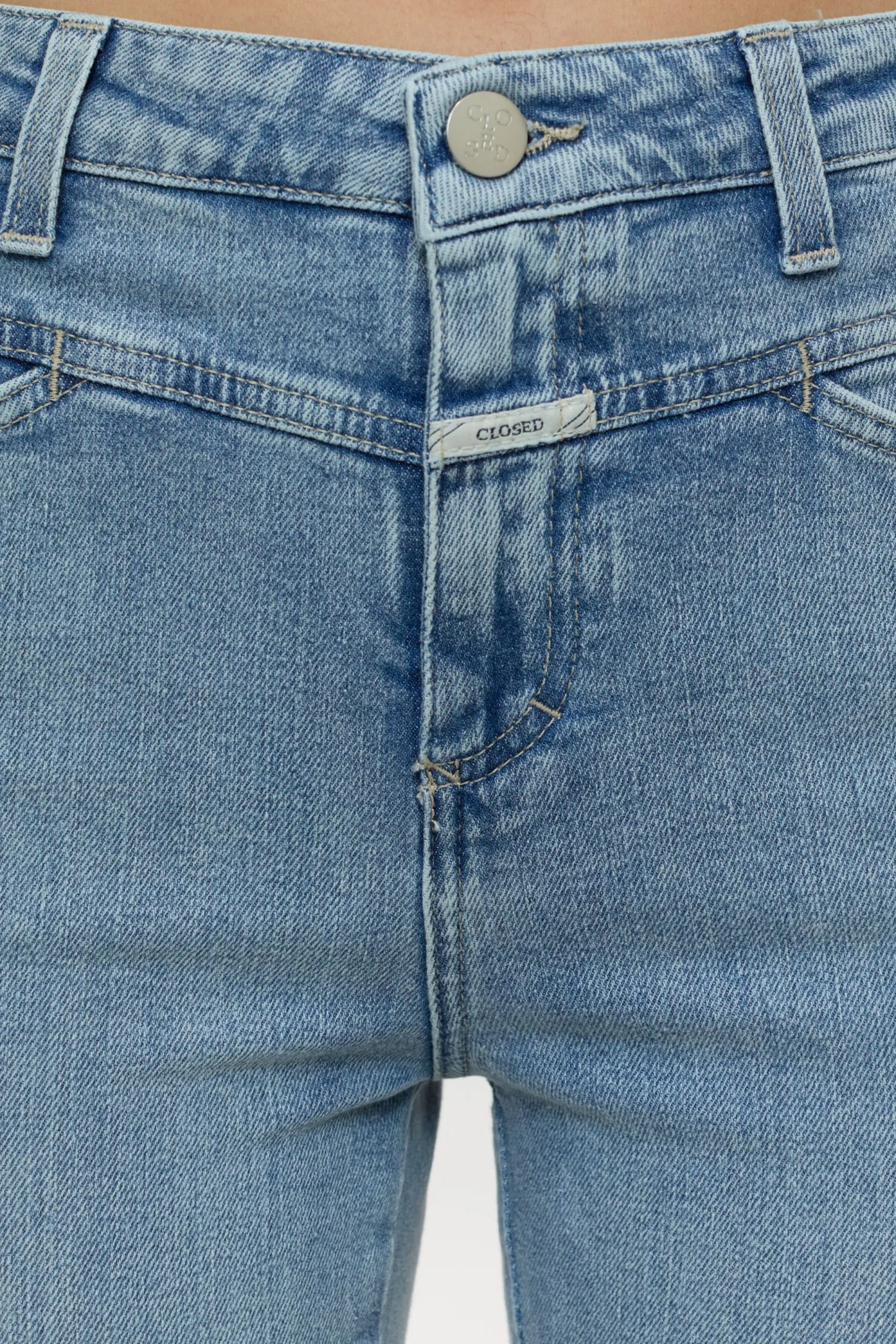 CLOSED Eco-Denim>Skinny Jeans - Stijlnaam Skinny Pusher Midden Blauw