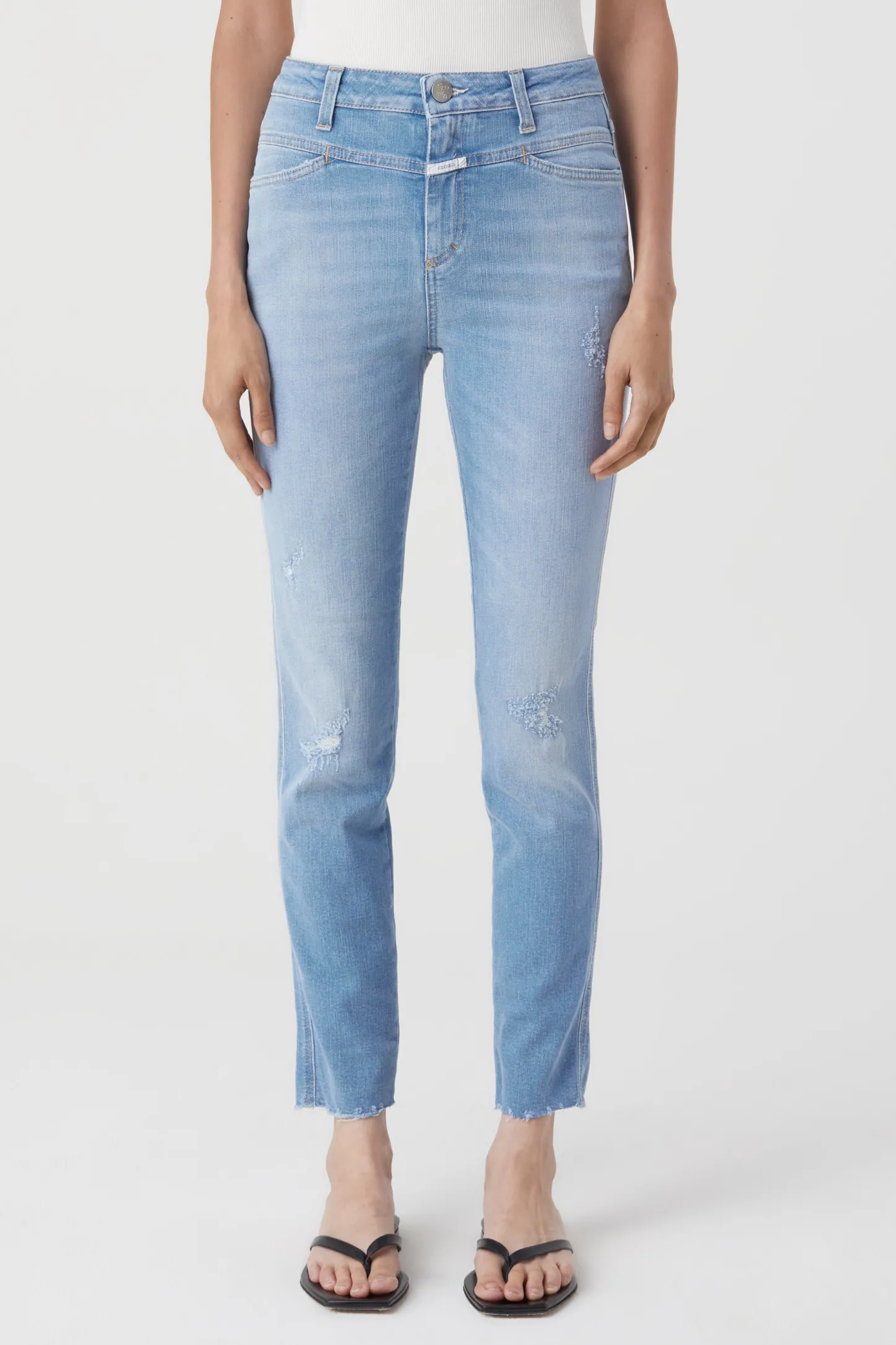 CLOSED X-Pocket-Familie>Skinny Jeans - Stijlnaam Skinny Pusher Midden Blauw