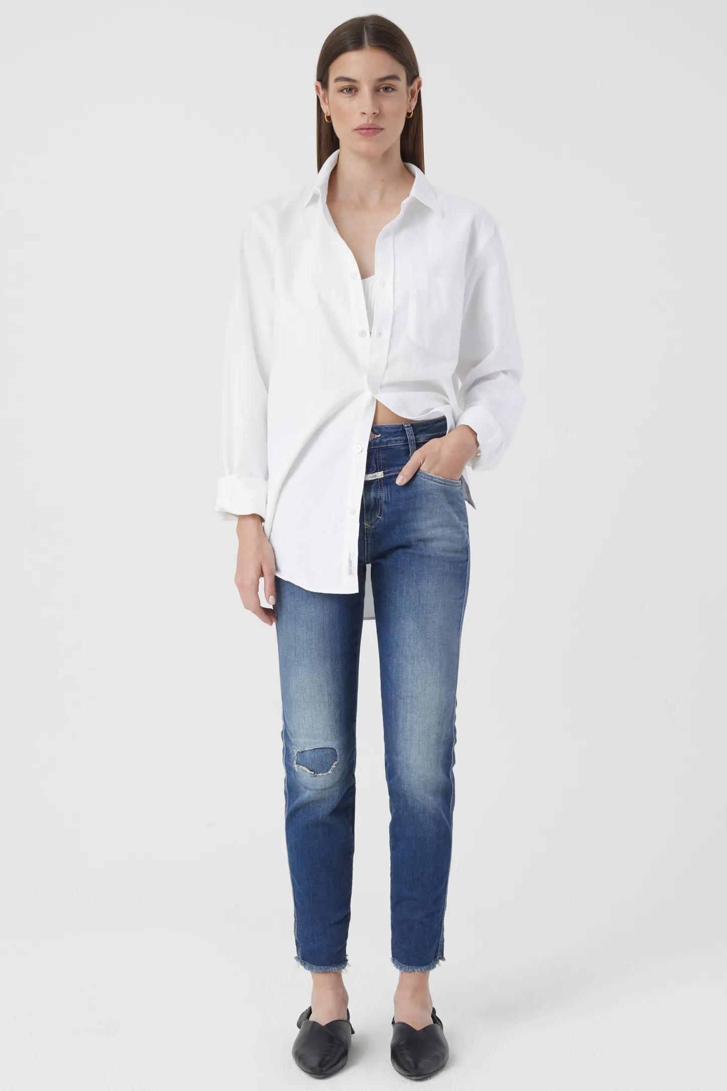CLOSED X-Pocket-Familie>Skinny Jeans - Stijlnaam Skinny Pusher Donkerblauw