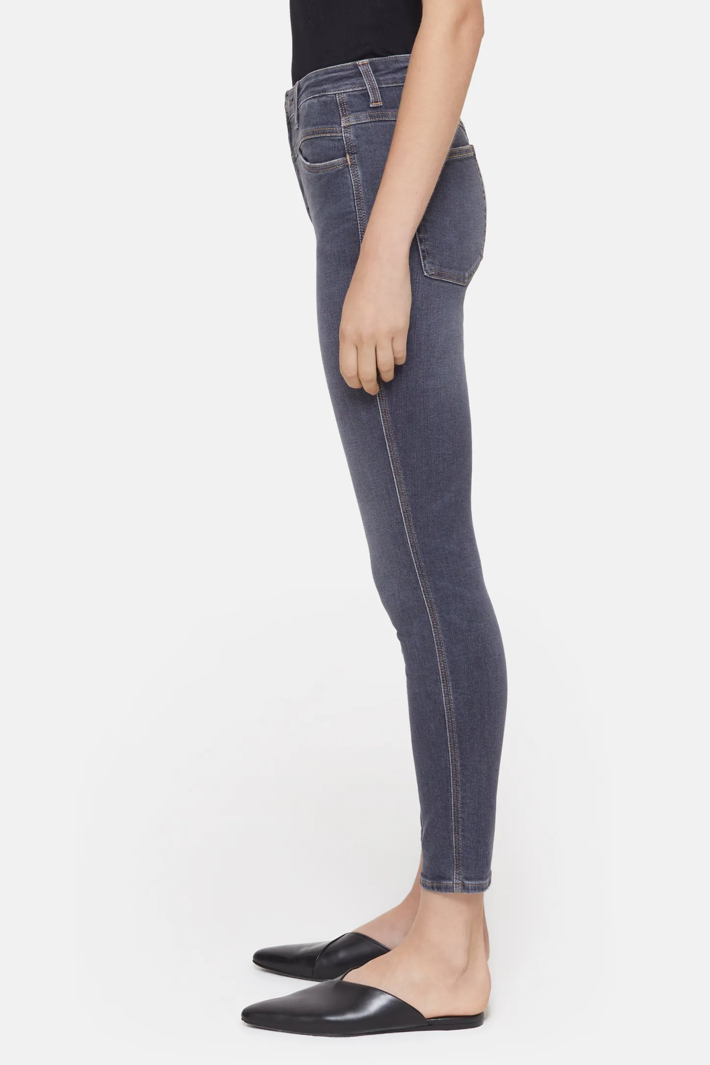 CLOSED X-Pocket-Familie>Skinny Jeans - Stijlnaam Skinny Pusher Donker Grijs