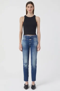 CLOSED Mager>Skinny Jeans - Stijlnaam Skinny Pusher Donkerblauw