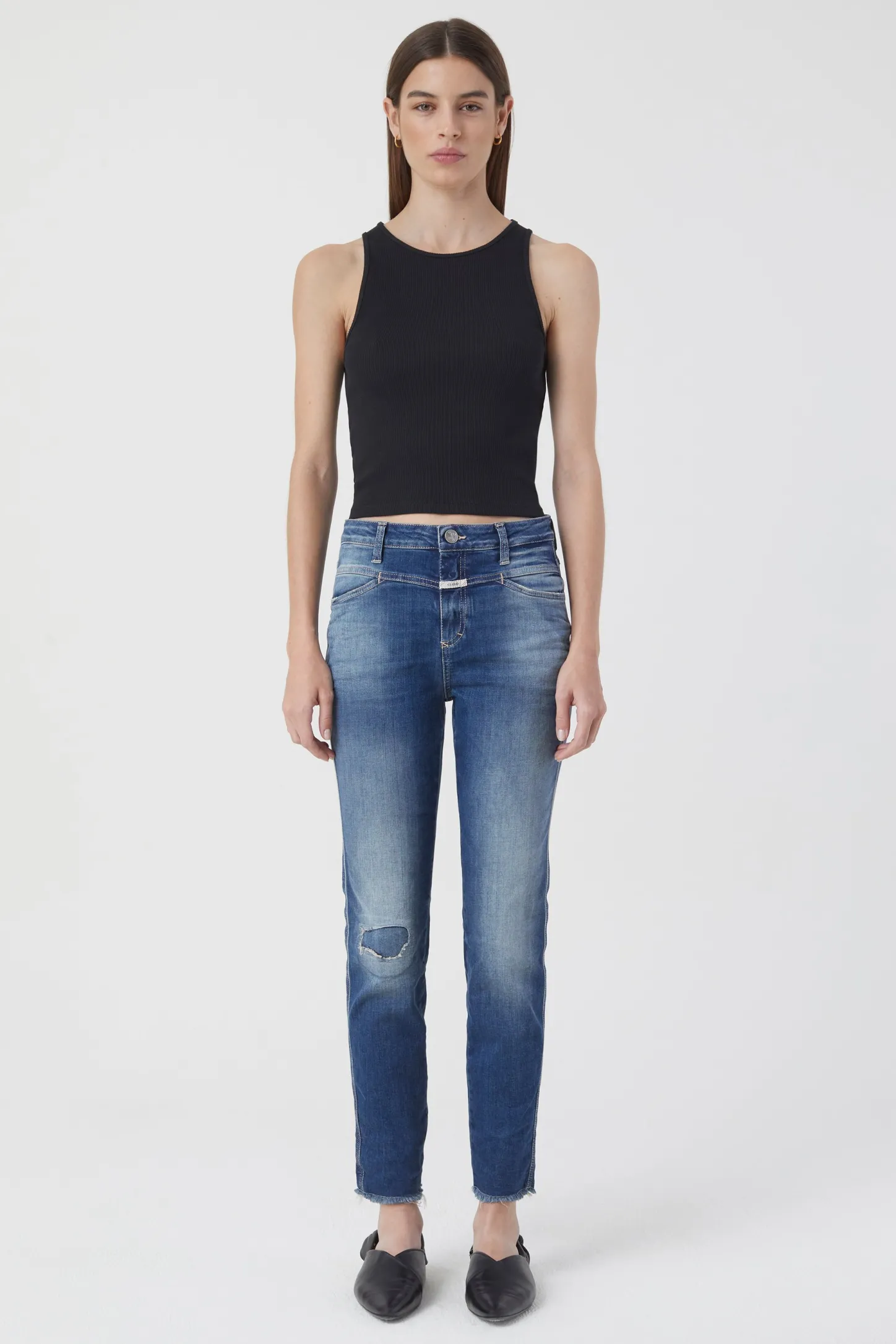 CLOSED Mager>Skinny Jeans - Stijlnaam Skinny Pusher Donkerblauw