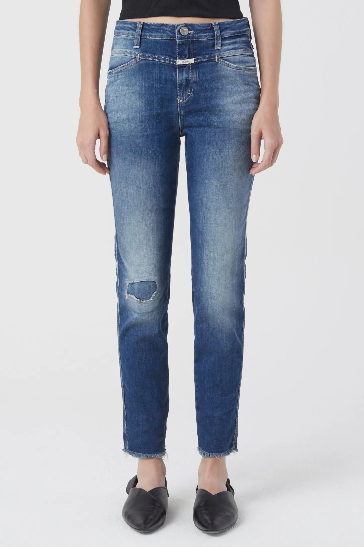 CLOSED Mager>Skinny Jeans - Stijlnaam Skinny Pusher Donkerblauw