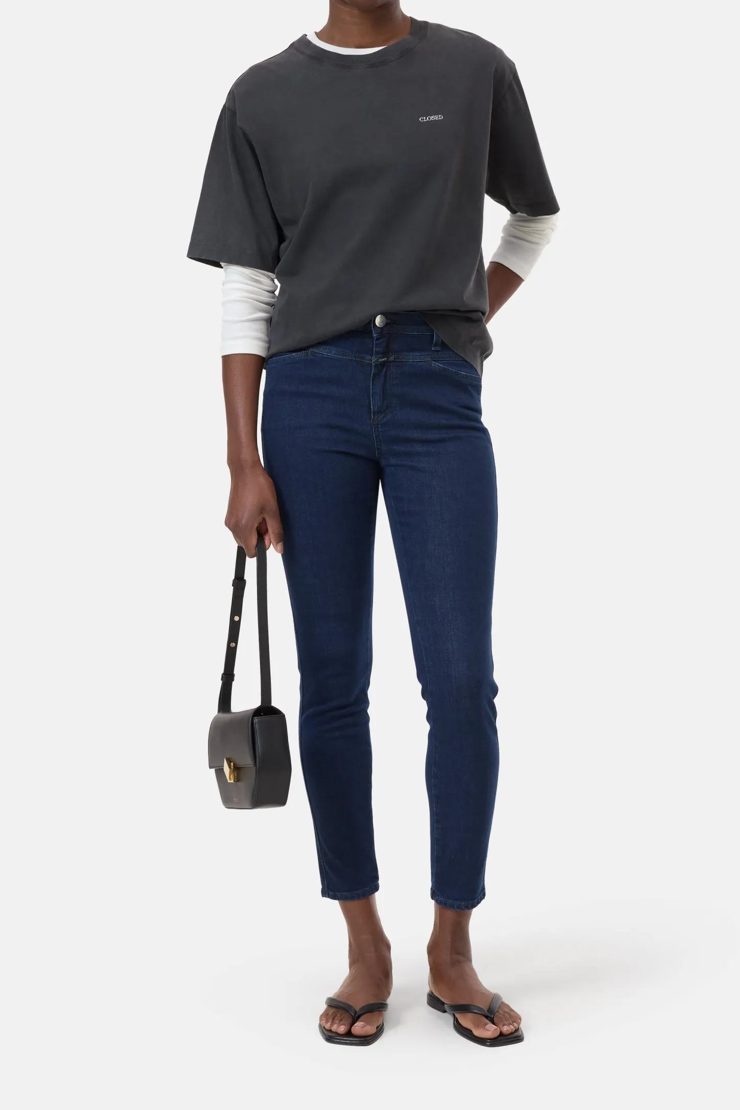 CLOSED Eco-Denim>Skinny Jeans - Stijlnaam Skinny Pusher Donkerblauw