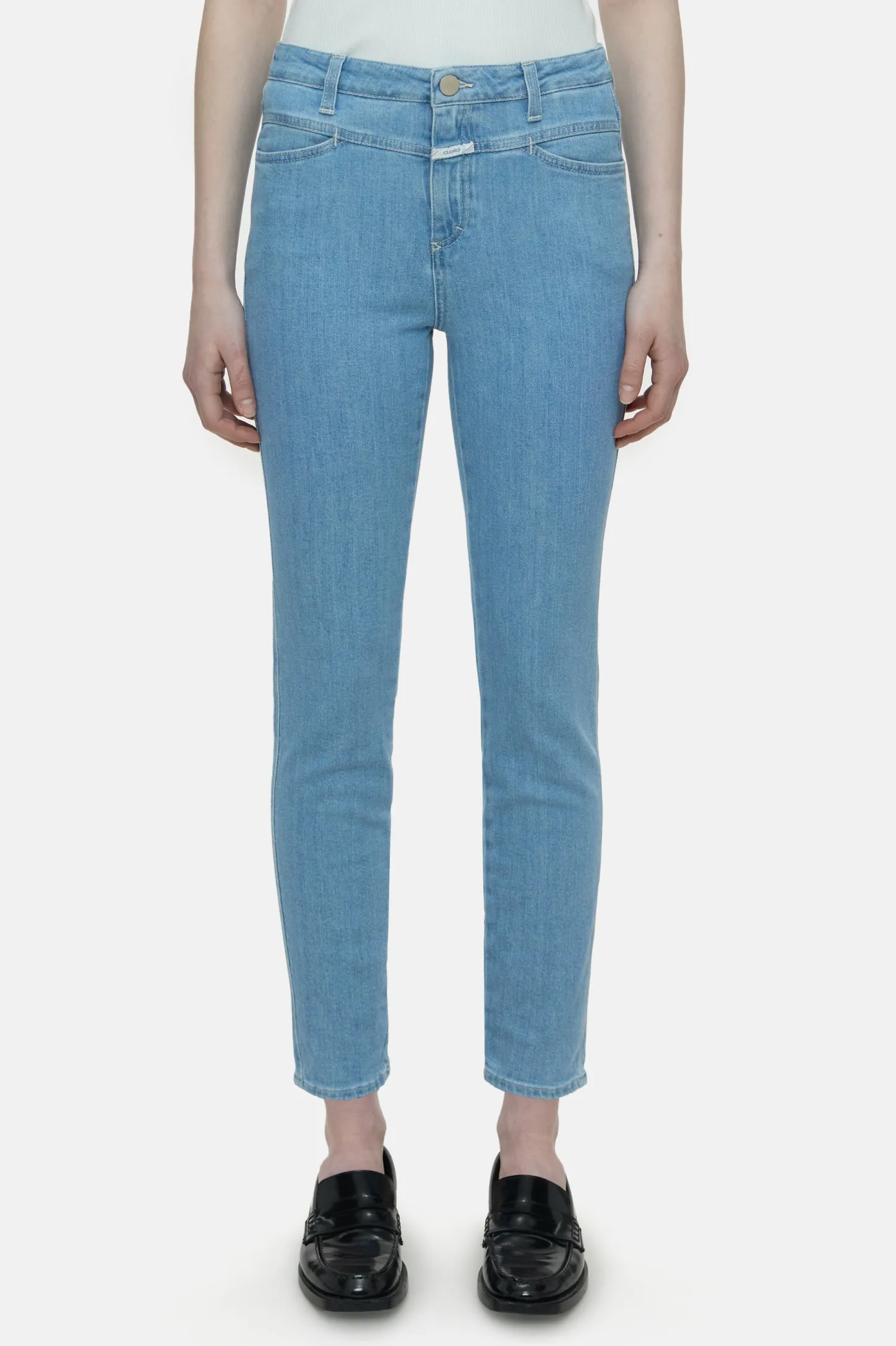 CLOSED Mager>Skinny Jeans - Stijlnaam Skinny Pusher Lichtblauw