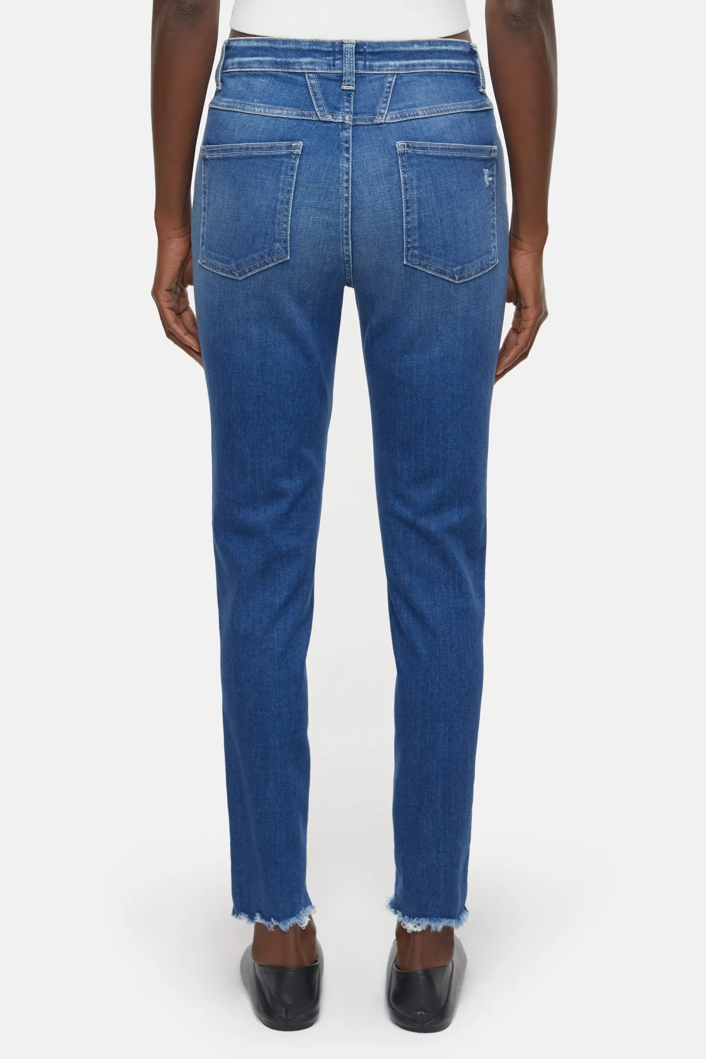 CLOSED Mager>Skinny Jeans - Stijlnaam Skinny Pusher Midden Blauw