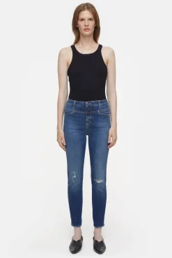 CLOSED Dun>Skinny Jeans - Stijlnaam Skinny Pusher Donkerblauw