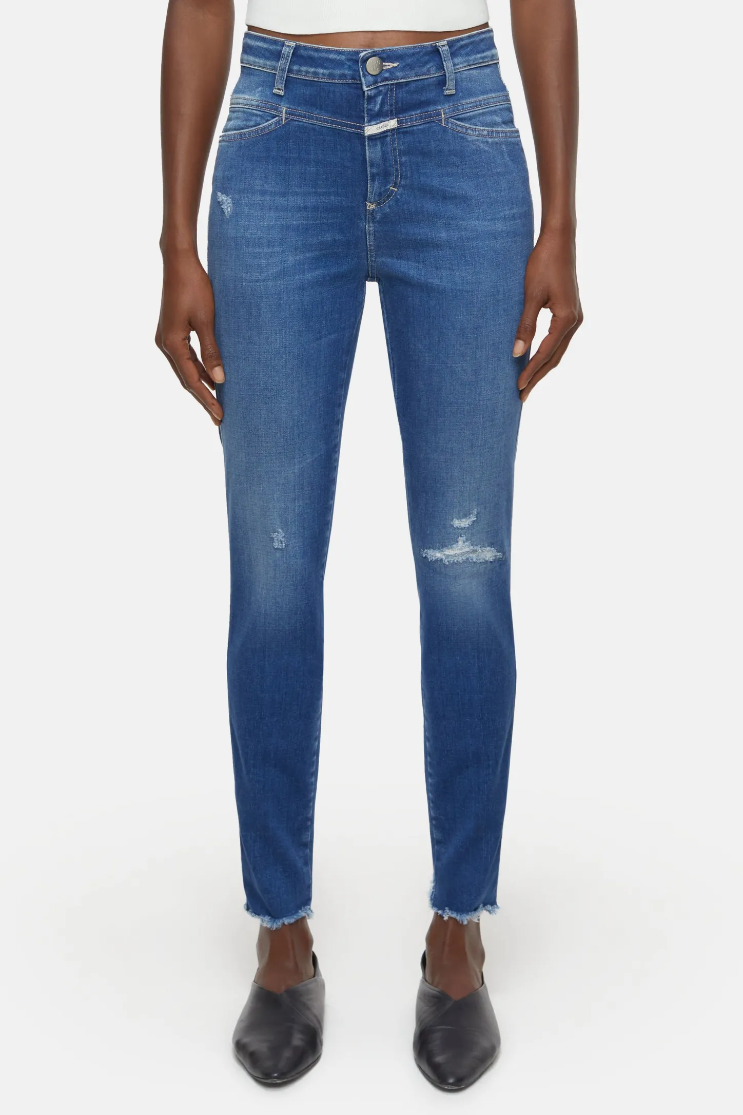 CLOSED Jeans>Skinny Jeans - Stijlnaam Skinny Pusher Midden Blauw