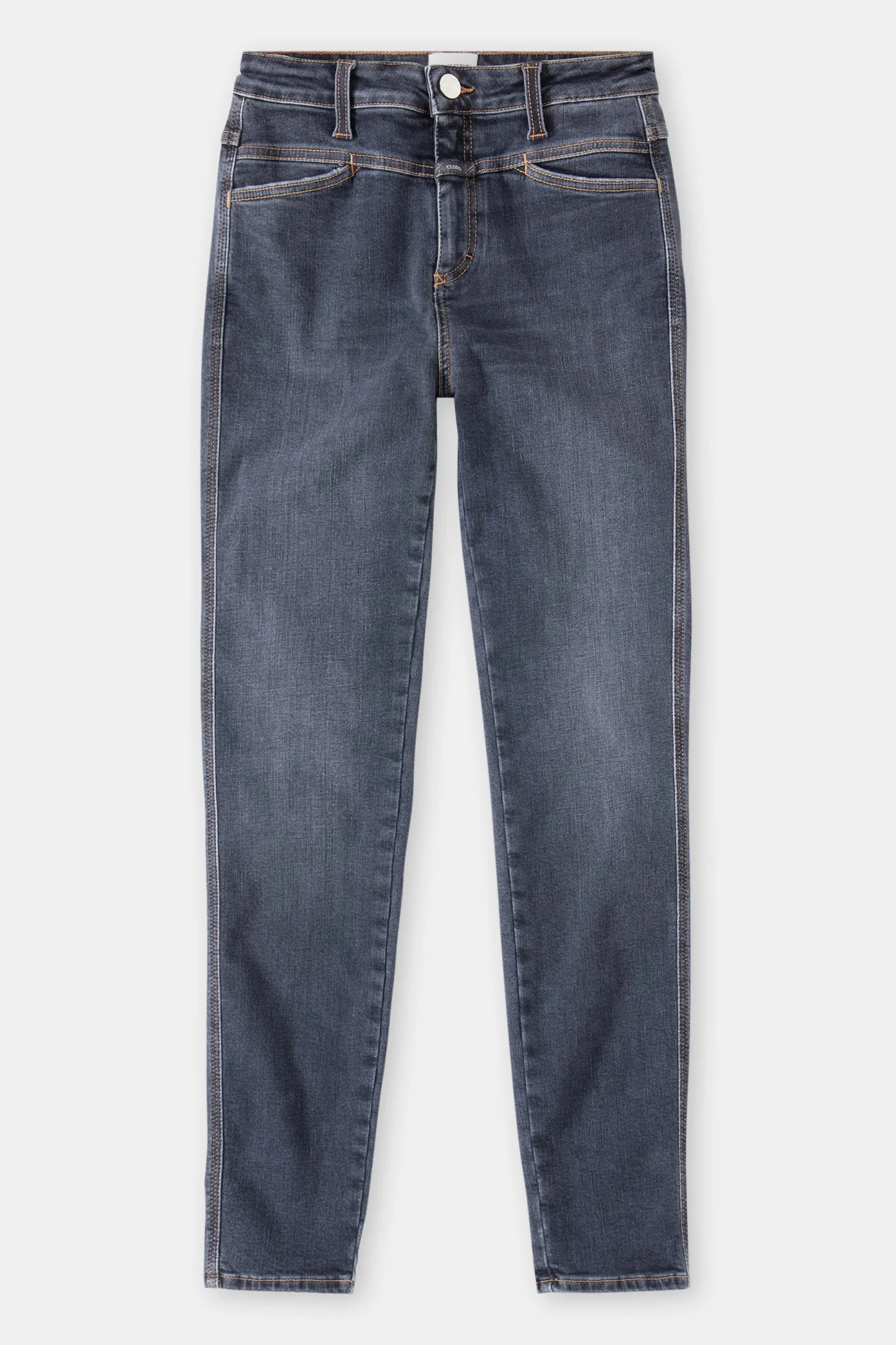 CLOSED Vintage Wasbeurten>Skinny Jeans - Stijlnaam Skinny Pusher Donker Grijs
