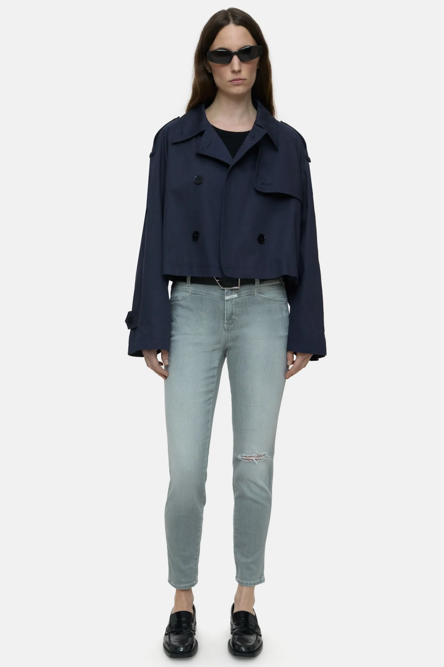CLOSED Jeans>Skinny Jeans - Stijlnaam Skinny Pusher Lichtgrijs