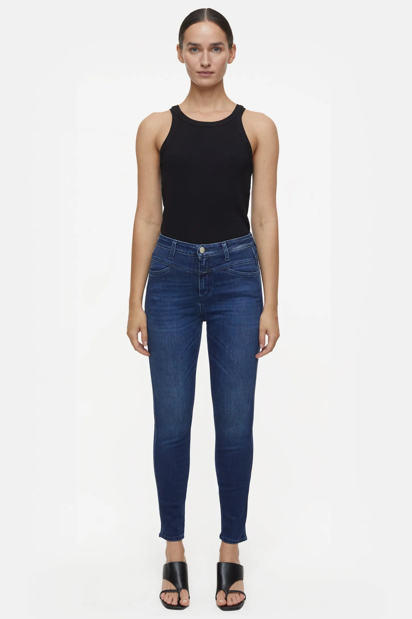 CLOSED Mager>Skinny Jeans - Stijlnaam Skinny Pusher Donkerblauw
