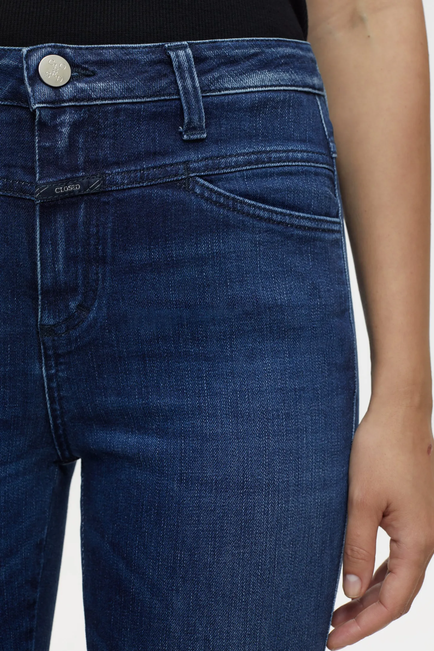 CLOSED Mager>Skinny Jeans - Stijlnaam Skinny Pusher Donkerblauw