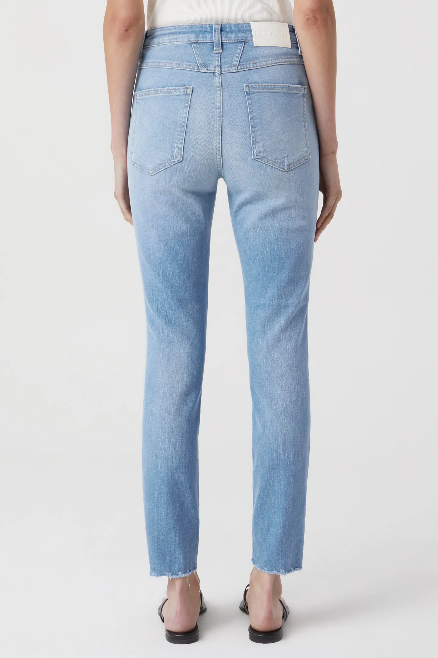CLOSED Mager>Skinny Jeans - Stijlnaam Skinny Pusher Midden Blauw