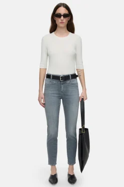 CLOSED Eco-Denim>Skinny Pusher In Denimstijl Midden Grijs