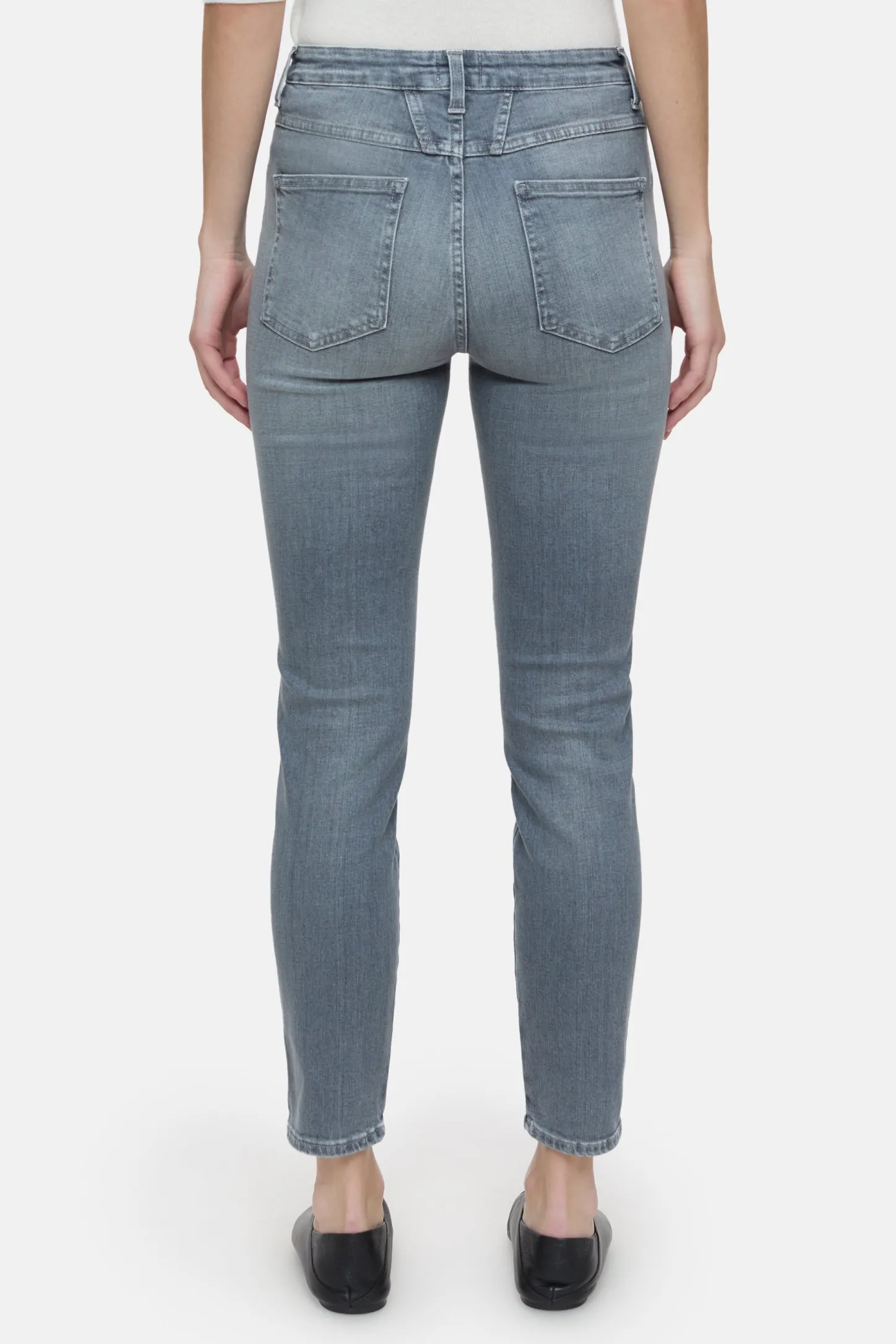 CLOSED Eco-Denim>Skinny Pusher In Denimstijl Midden Grijs