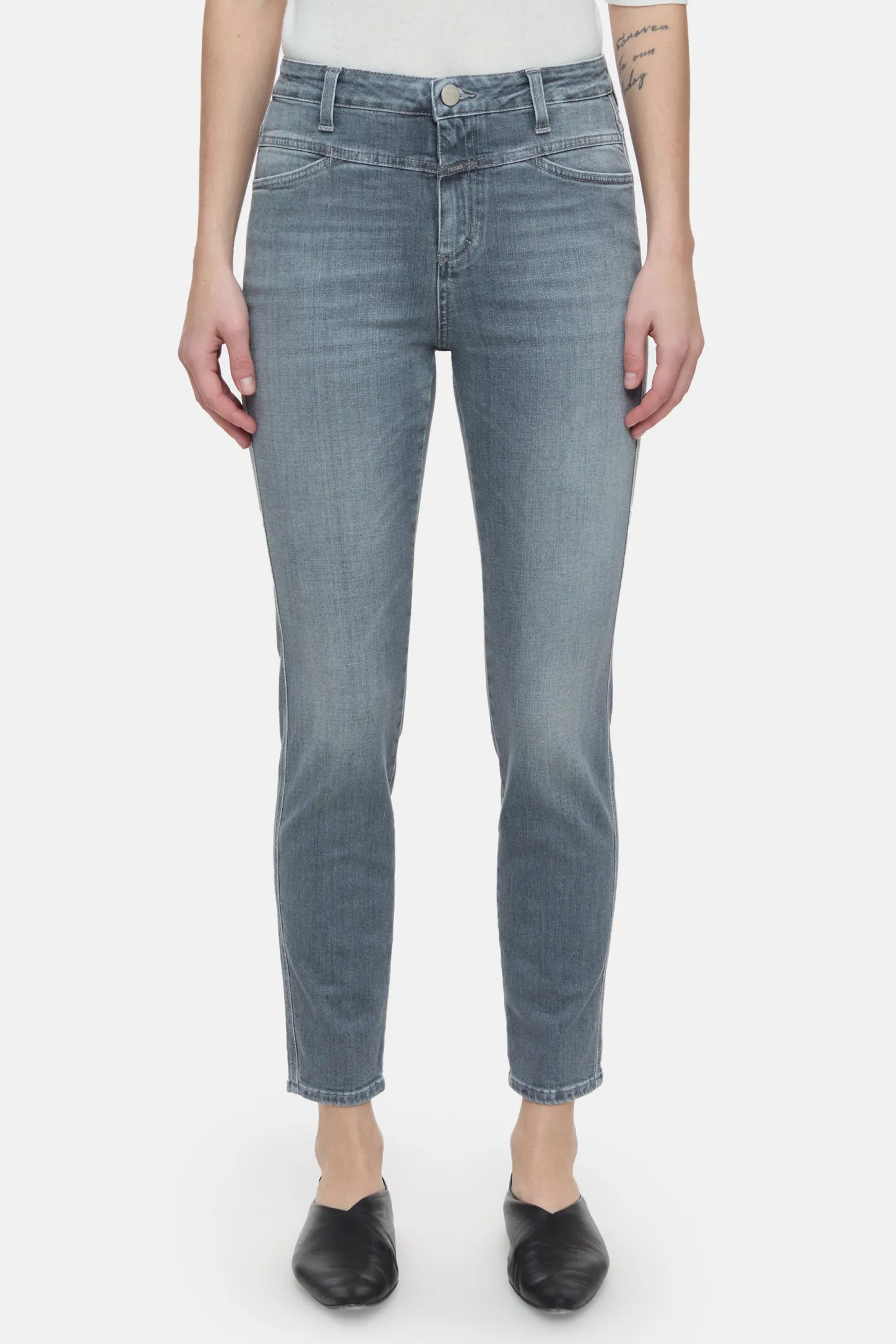 CLOSED Jeans>Skinny Pusher In Denimstijl Midden Grijs