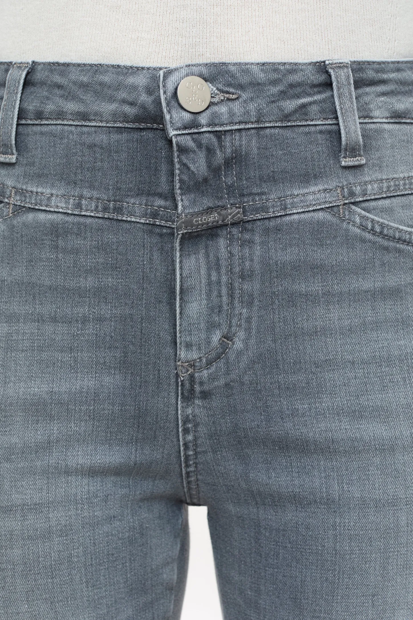 CLOSED Jeans>Skinny Pusher In Denimstijl Midden Grijs