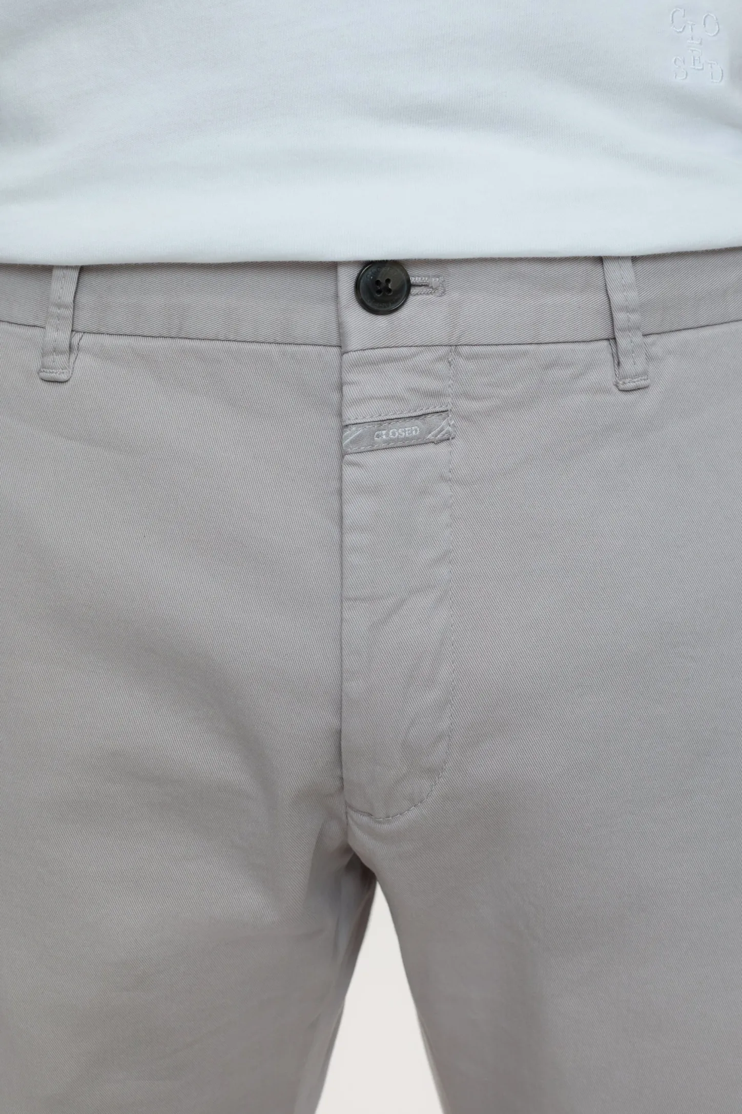 CLOSED Broek>Slanke Broek - Stijlnaam Clifton Slim Krijtgrijs