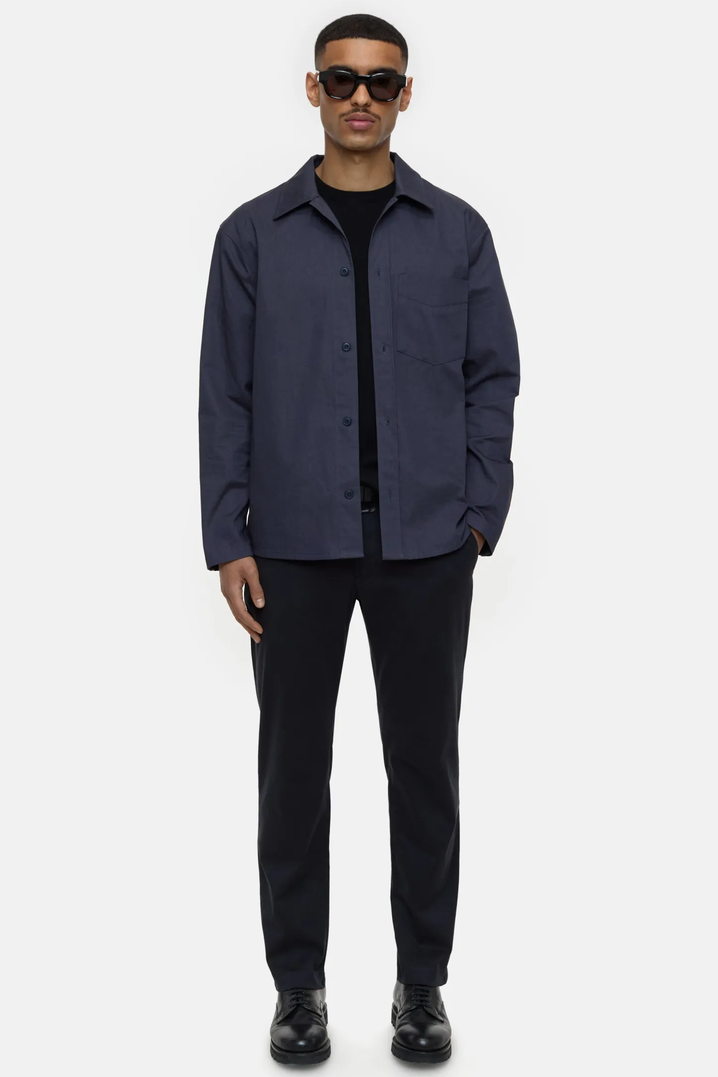 CLOSED Broek>Slanke Broek - Stijlnaam Darwin Slim Zwarte Marine
