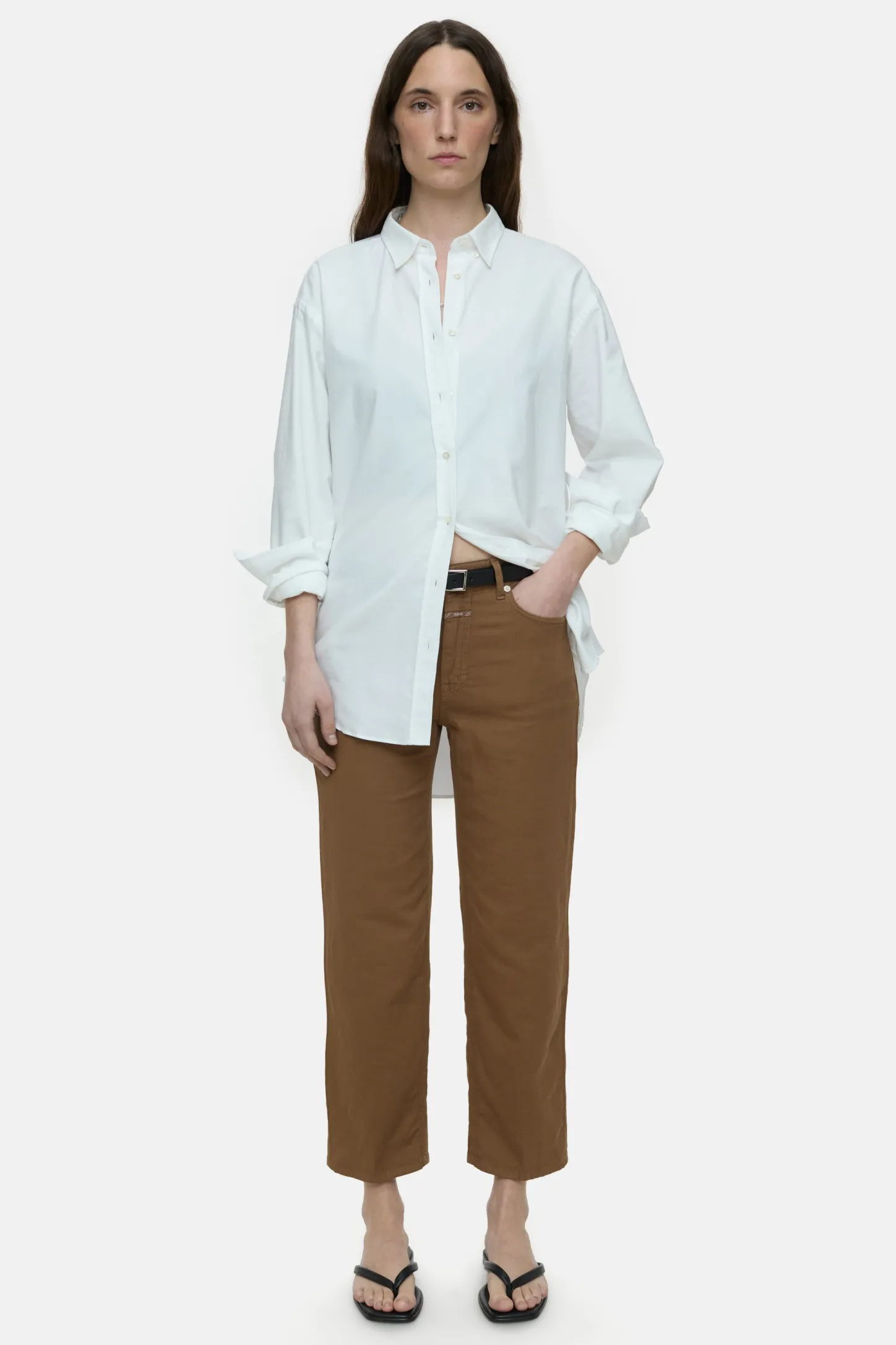 CLOSED Broek>Slanke Broek - Stijlnaam Milo Arabica-Espresso