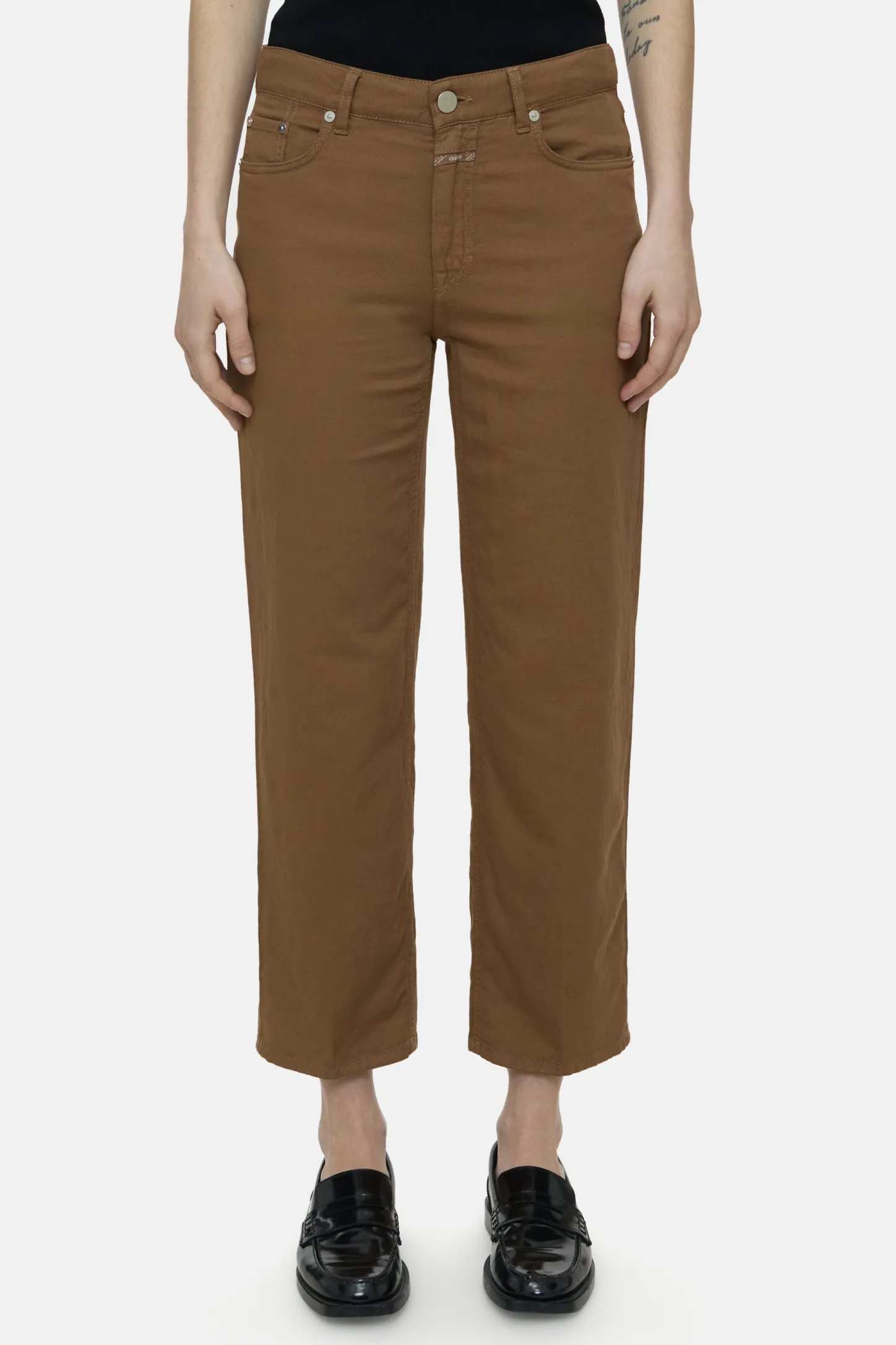 CLOSED Broek>Slanke Broek - Stijlnaam Milo Arabica-Espresso