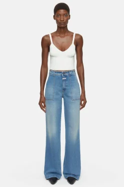 CLOSED Dun>Slim Jeans - Stijlnaam Aria Midden Blauw