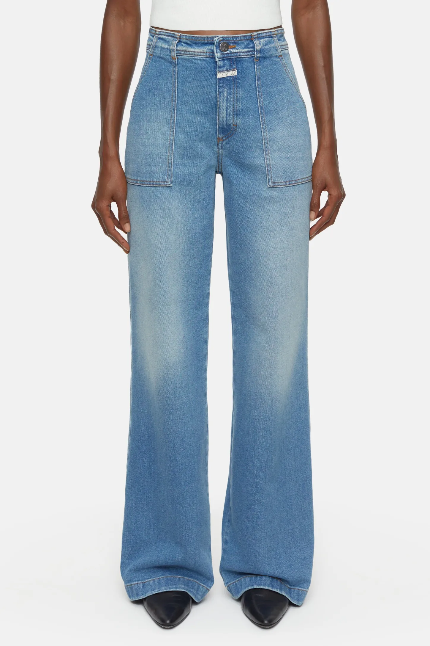 CLOSED Dun>Slim Jeans - Stijlnaam Aria Midden Blauw