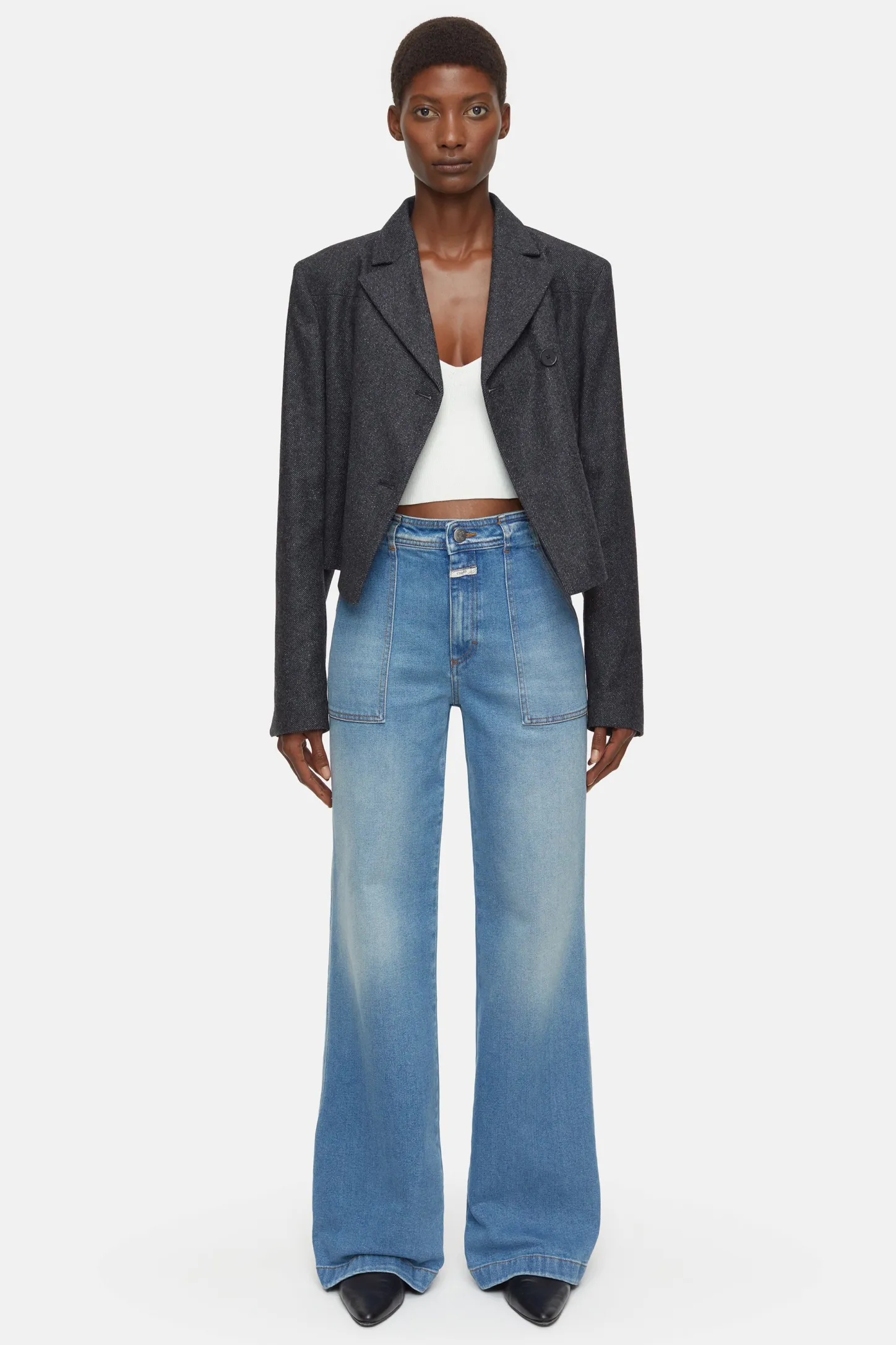 CLOSED Lange Denim>Slim Jeans - Stijlnaam Aria Midden Blauw