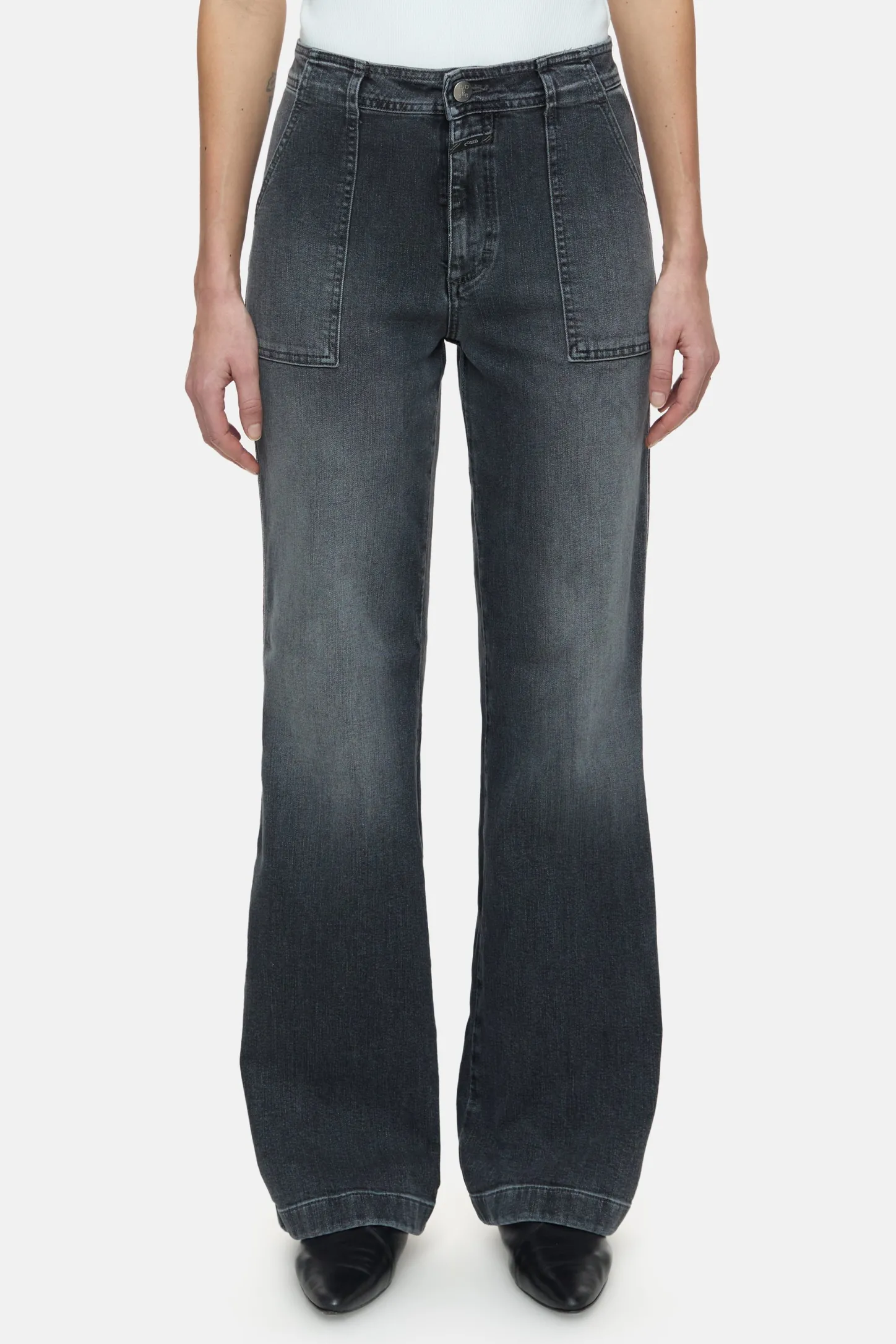 CLOSED Dun>Slim Jeans - Stijlnaam Aria Midden Grijs