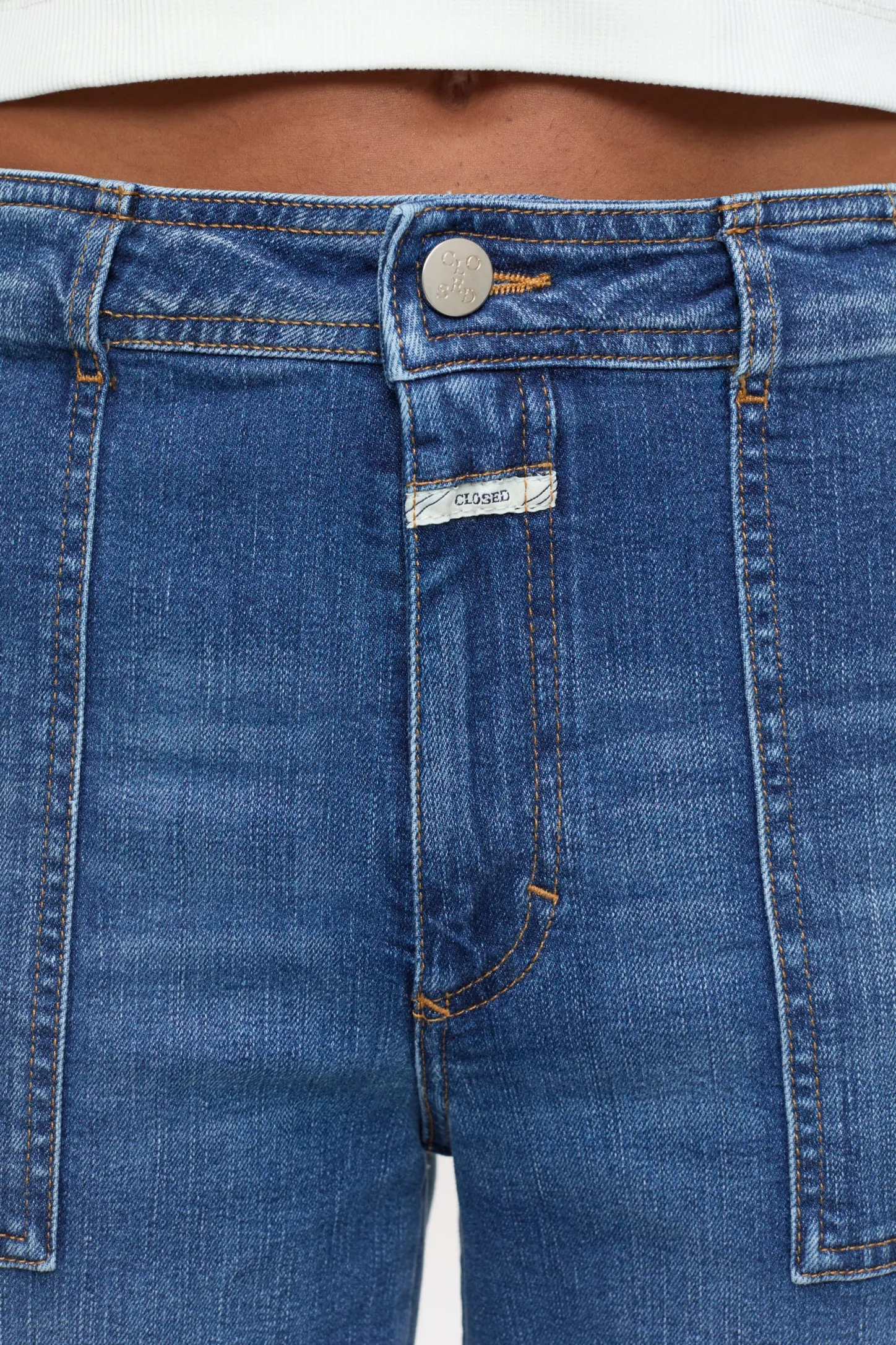 CLOSED Eco-Denim>Slim Jeans - Stijlnaam Aria Midden Blauw
