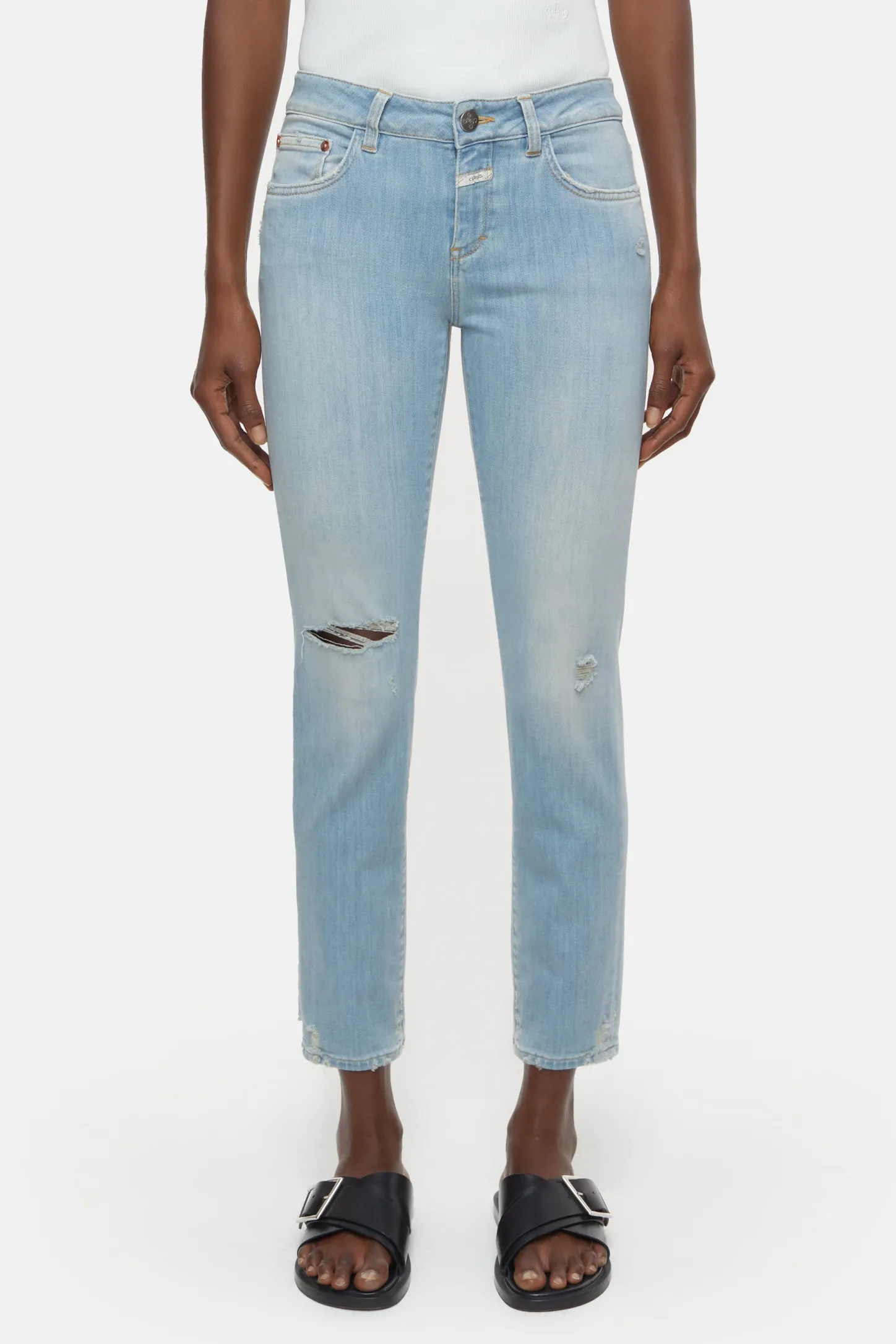 CLOSED Dun>Slim Jeans - Stijlnaam Baker Lichtblauw